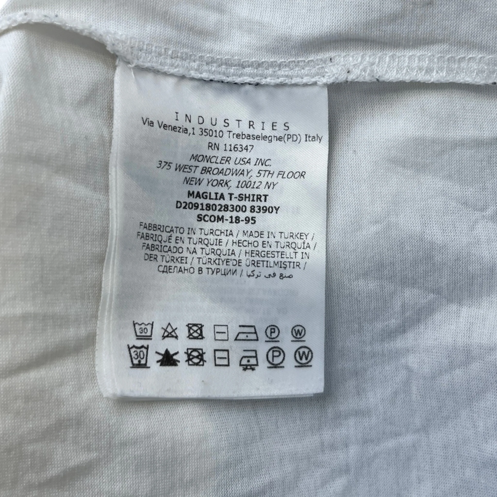 Men's Maglia T-Shirt White Size M - Image 8