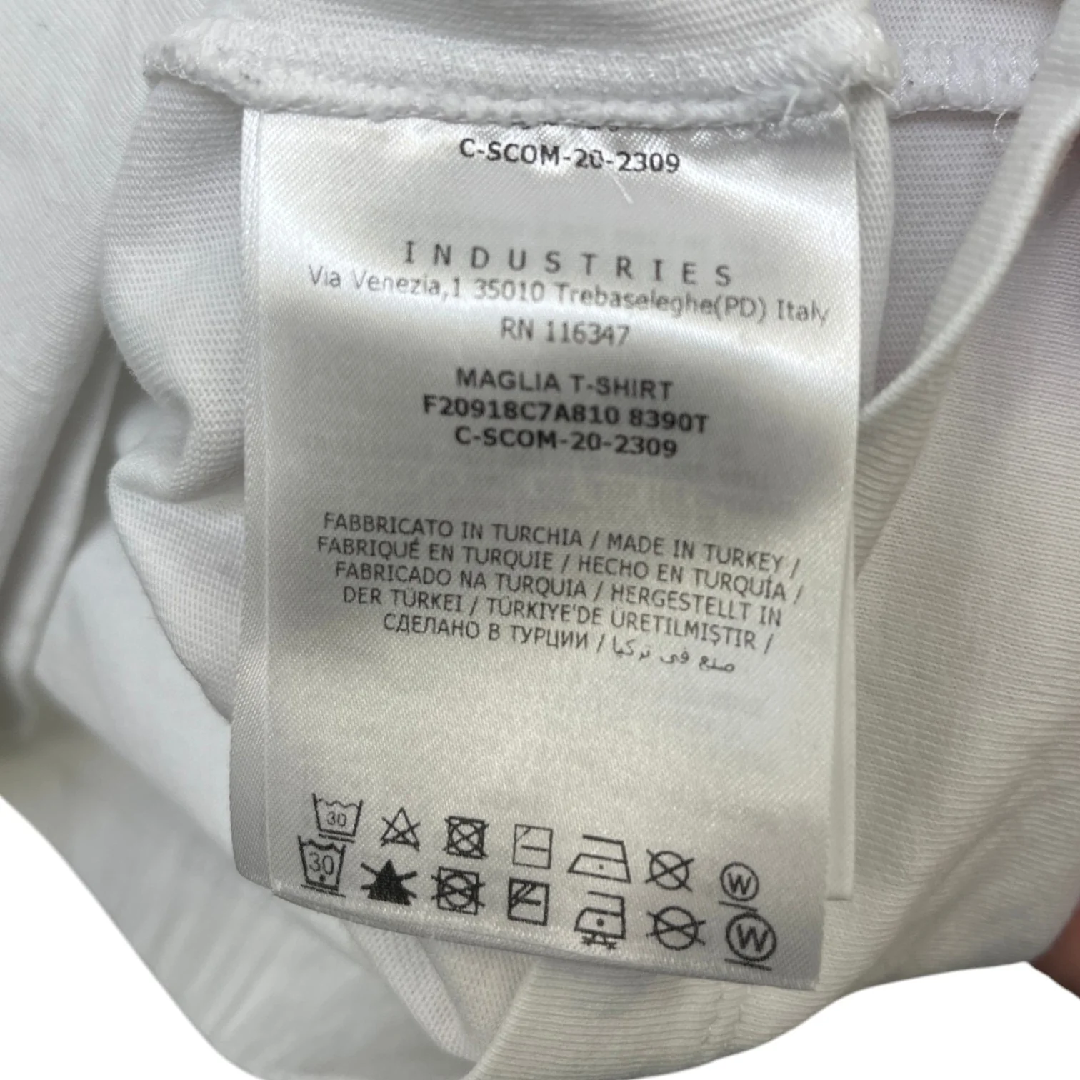 Men's Maglia T-Shirt White Size XL - Image 9