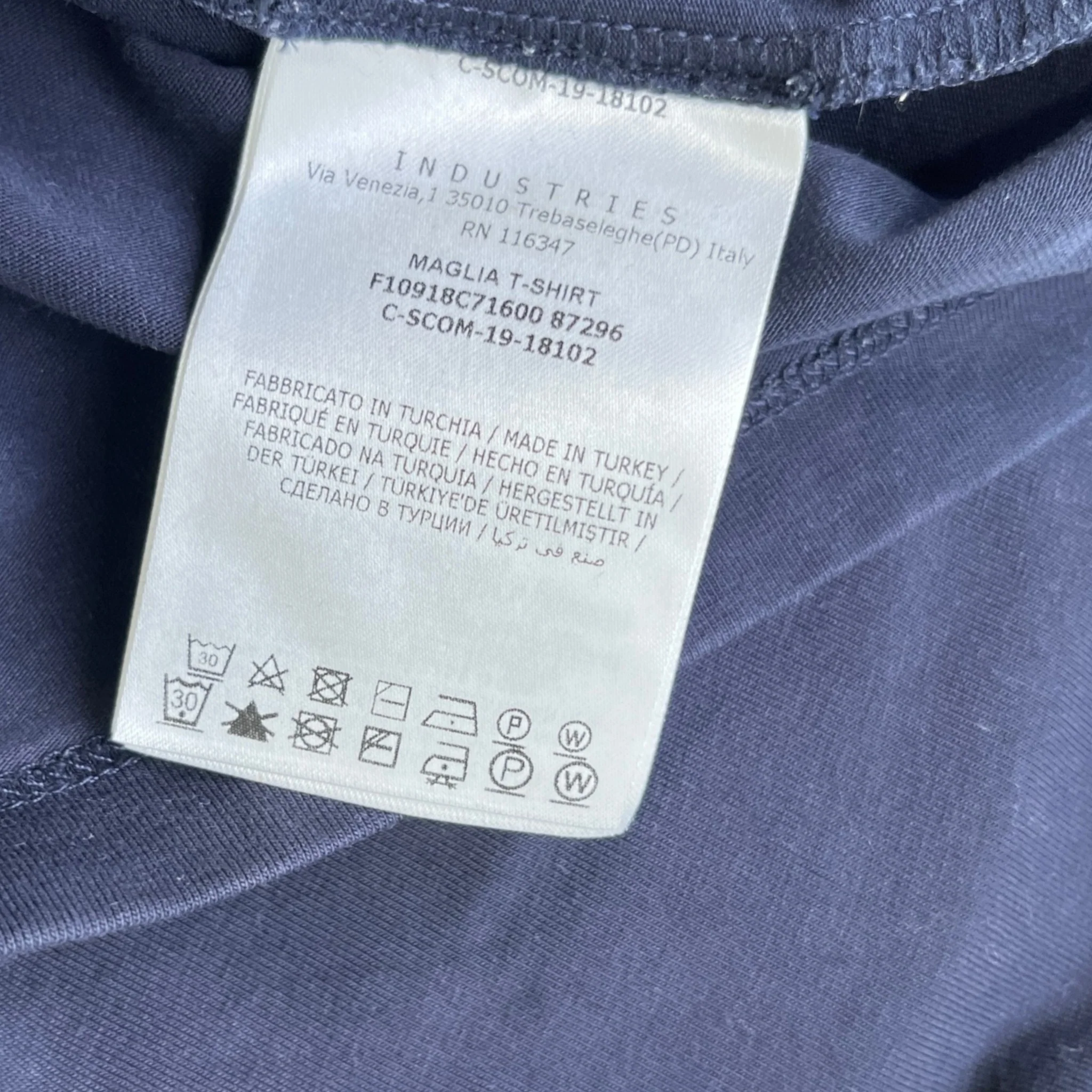Men's Maglia Top Navy Size S - Image 8