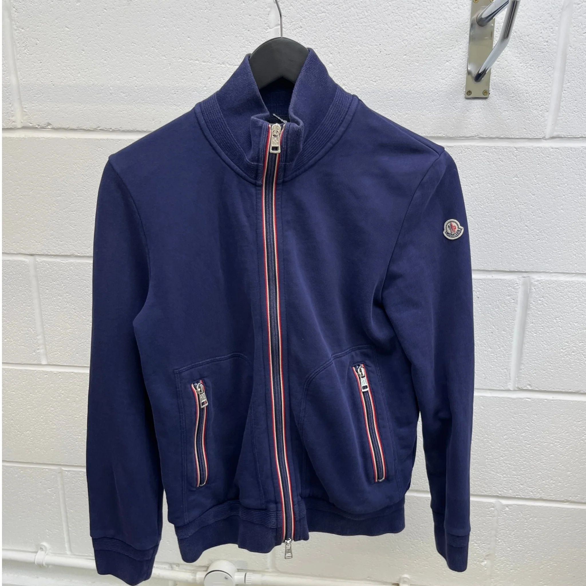 Men's Maglia Track Jacket Navy Size S - Image 8
