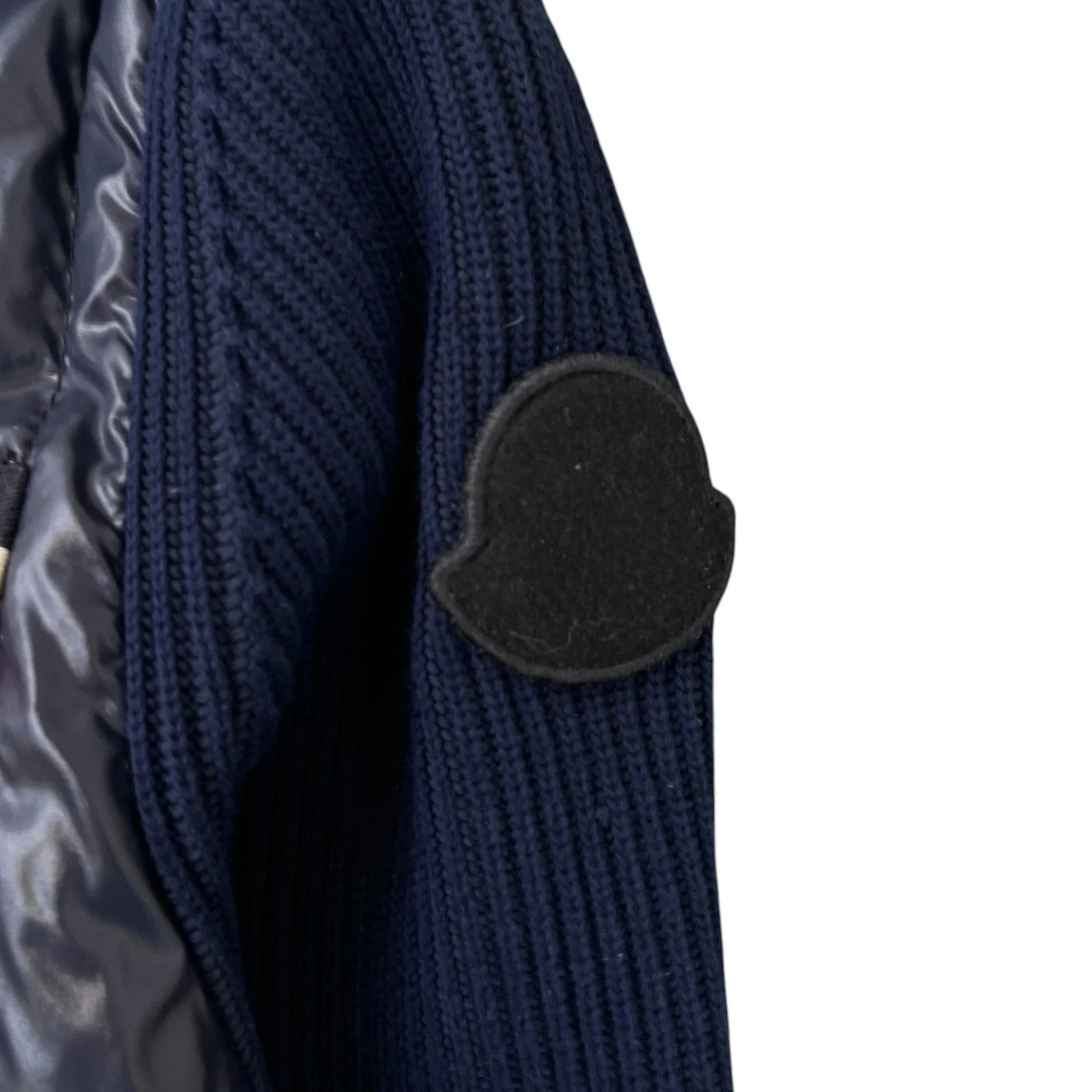 Men's Maglia Tricot Cardigan Jacket Navy Size S - Image 5