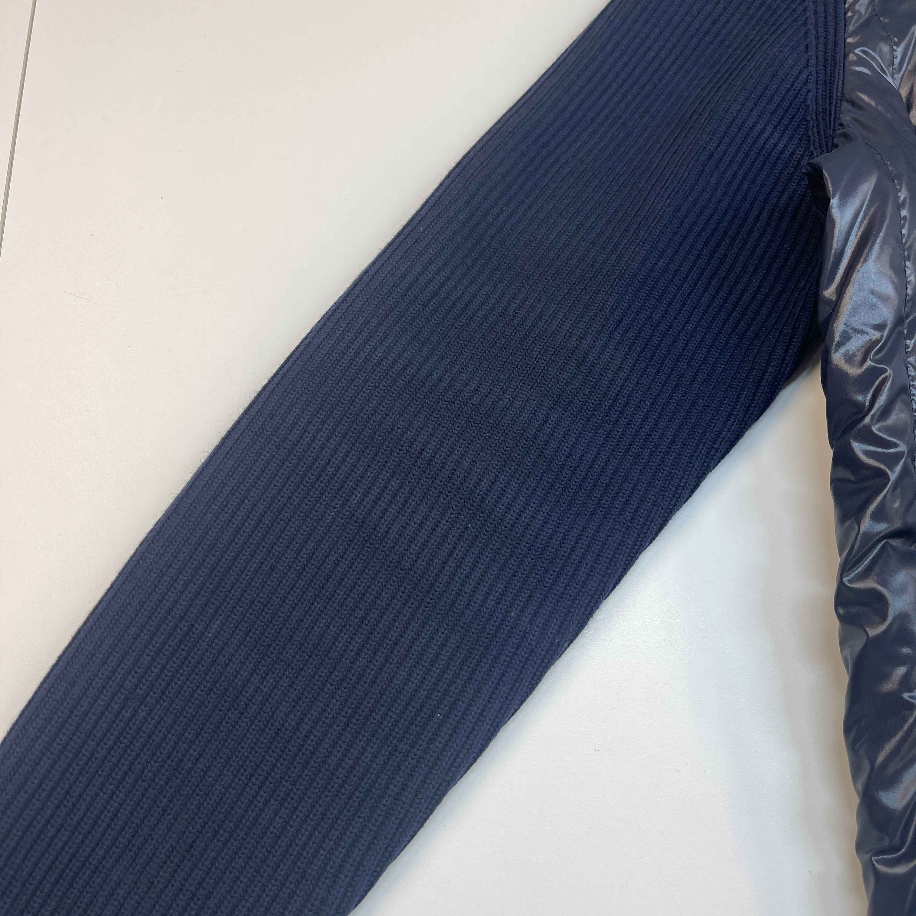Men's Maglia Tricot Cardigan Jacket Navy Size S - Image 9