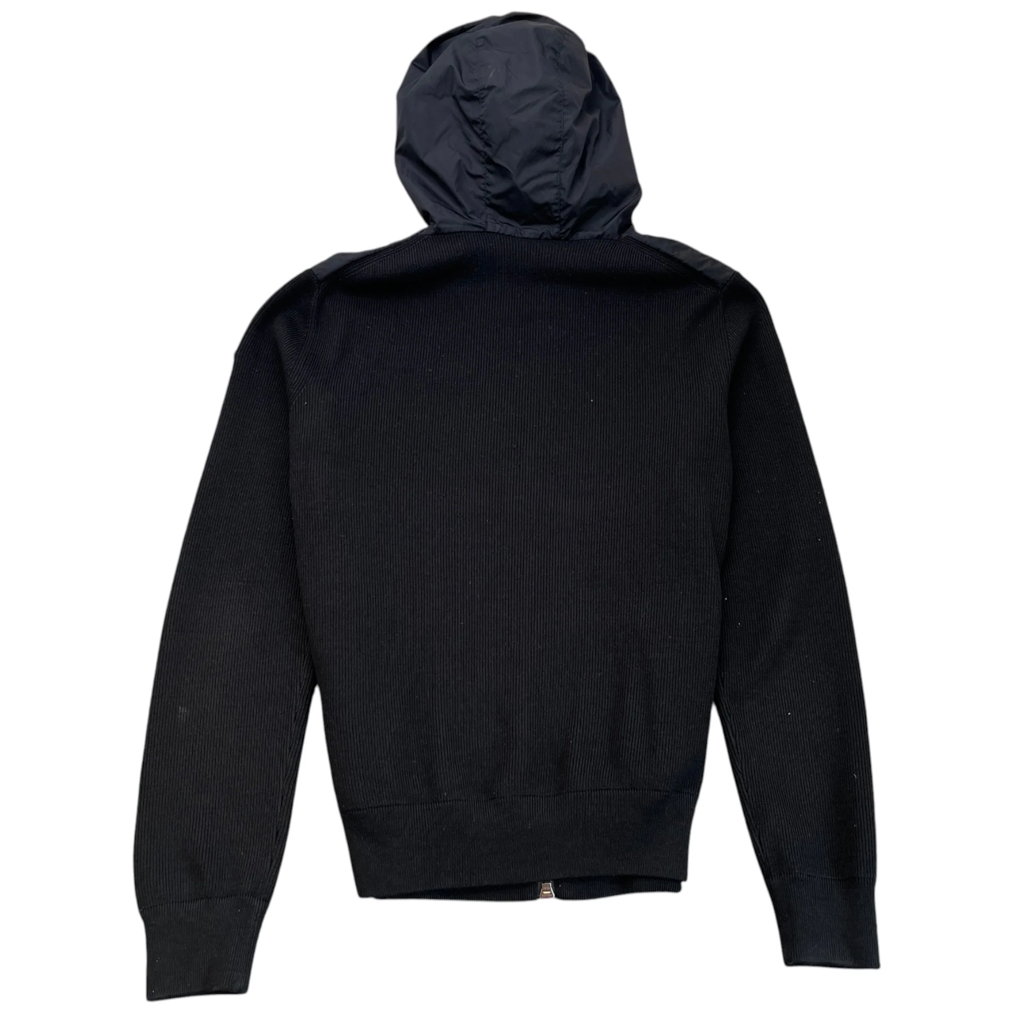 Men's Maglione Tricot Cardigan Jacket Black Size XL - Image 2