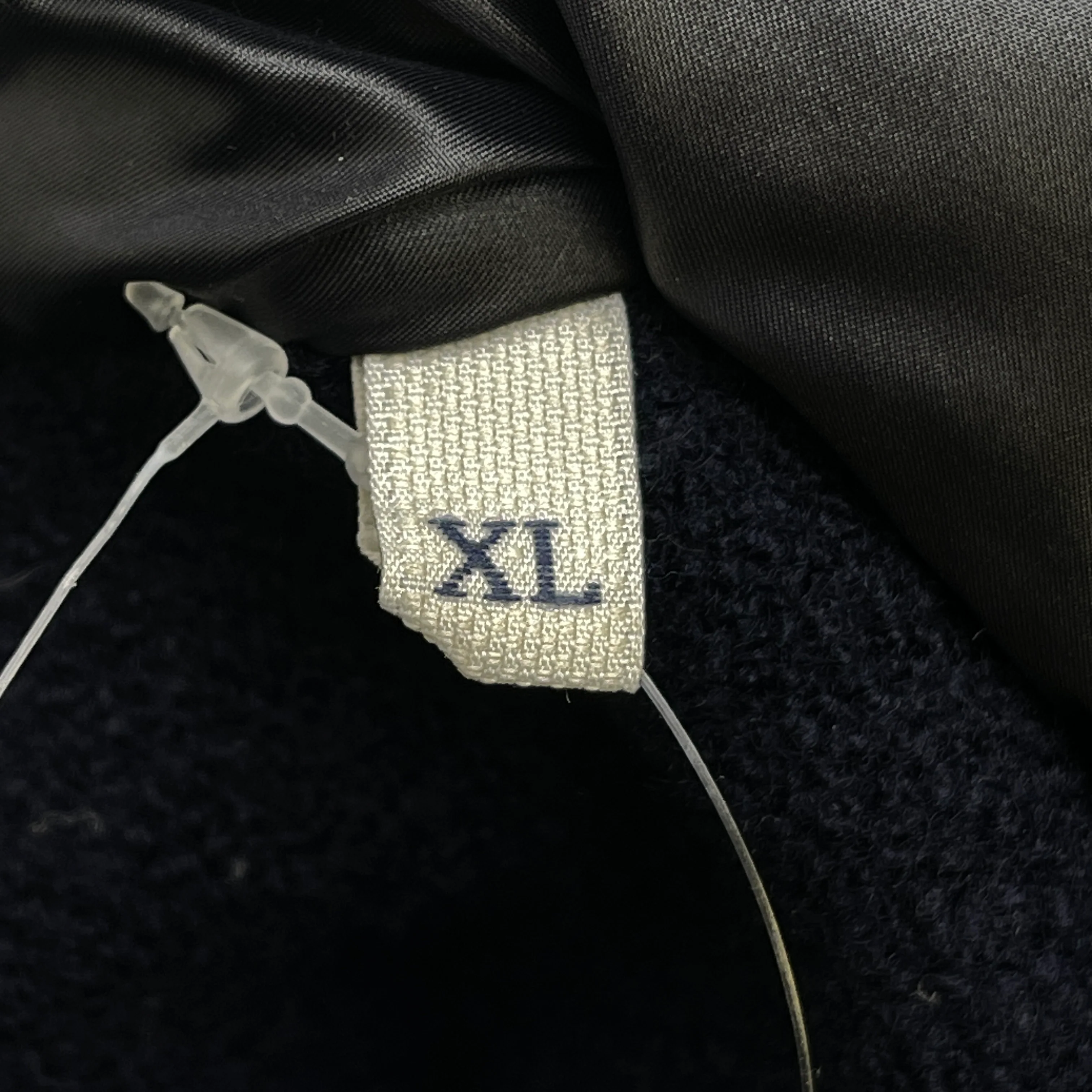 Men's Maglione Tricot Cardigan Jacket Navy Size XL - Image 10