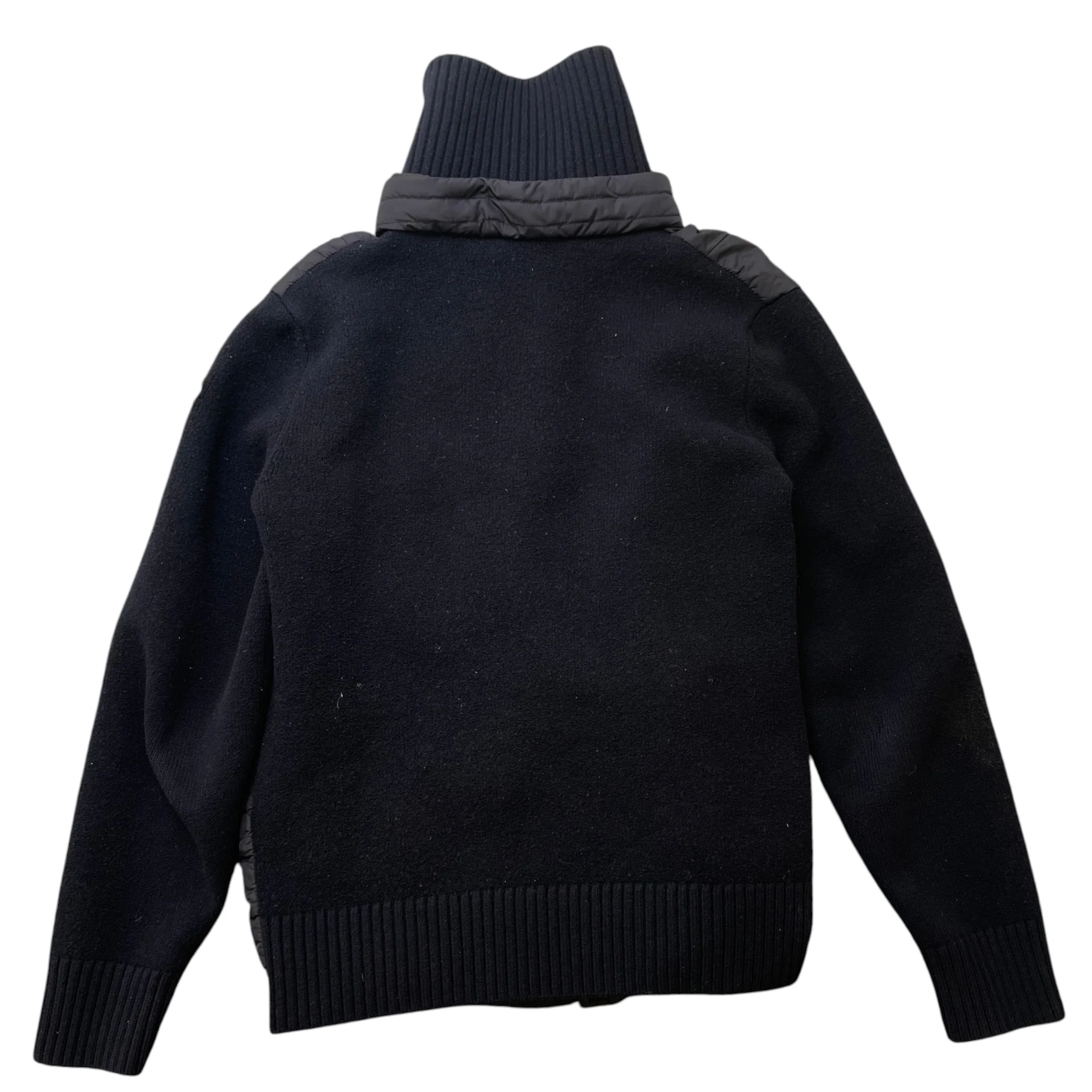 Men's Maglione Tricot Cardigan Jacket Navy Size XL - Image 2