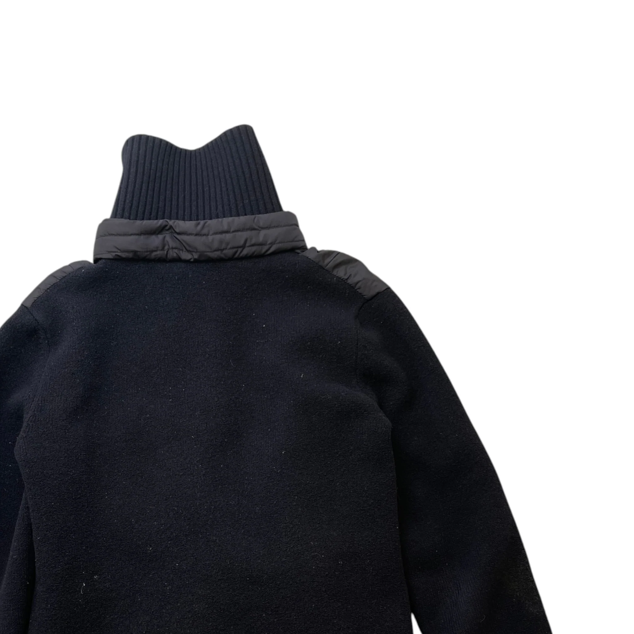 Men's Maglione Tricot Cardigan Jacket Navy Size XL - Image 4