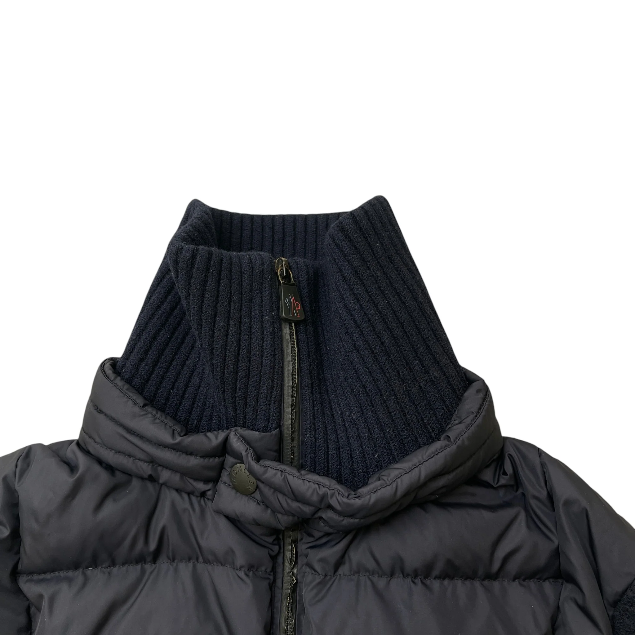 Men's Maglione Tricot Cardigan Jacket Navy Size XL - Image 8