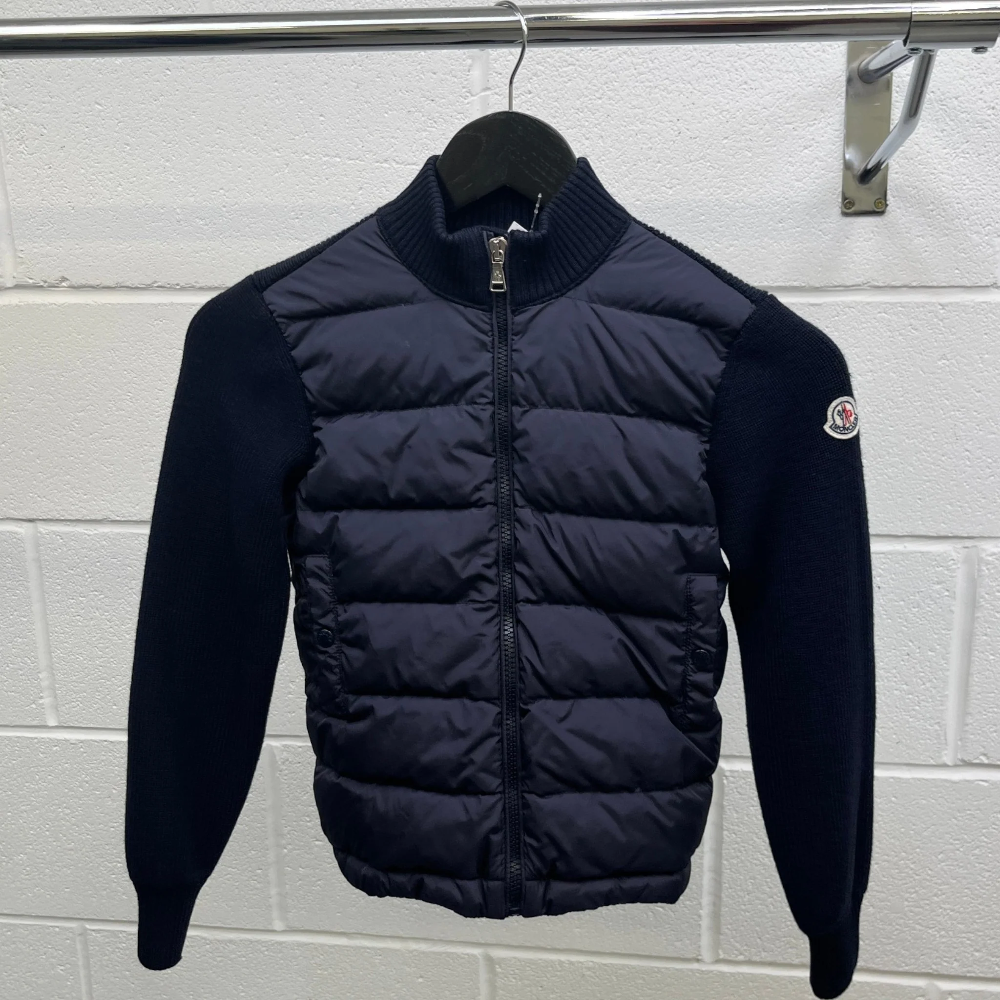 Men's Maglione Tricot Cardigan Kids Age 10 Jacket Navy Size XXS - Image 9