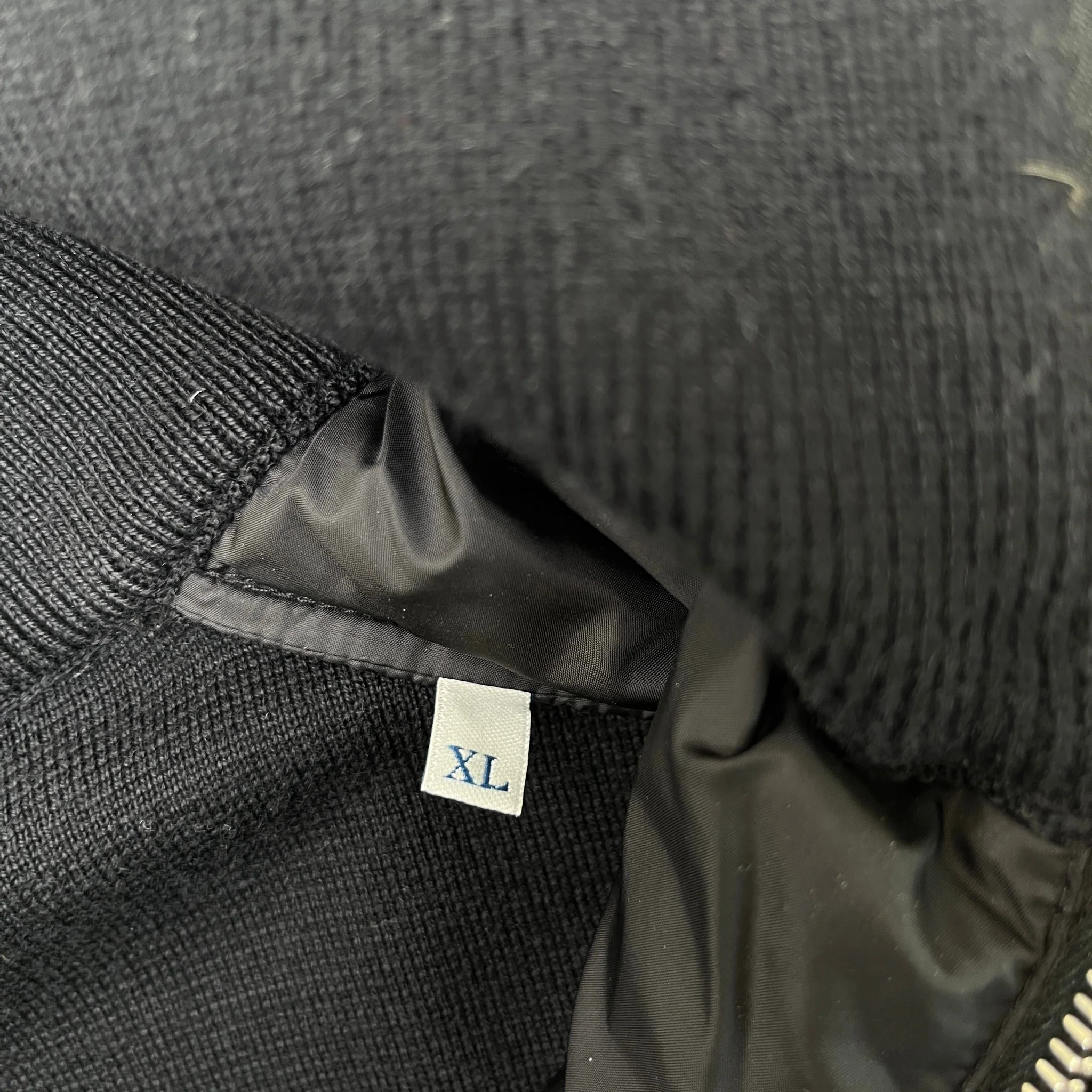 Men's Maglione Tricot Jacket Black Size XL - Image 6