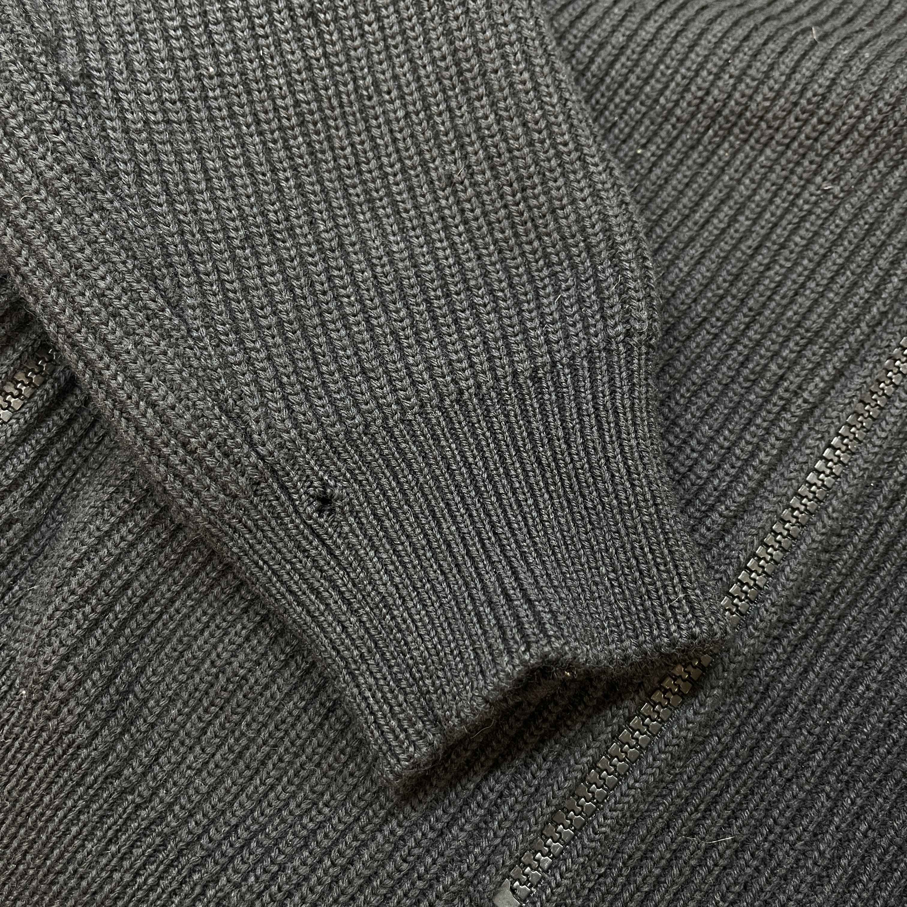 Men's Maglione Tricot Jacket Black Size XL - Image 9