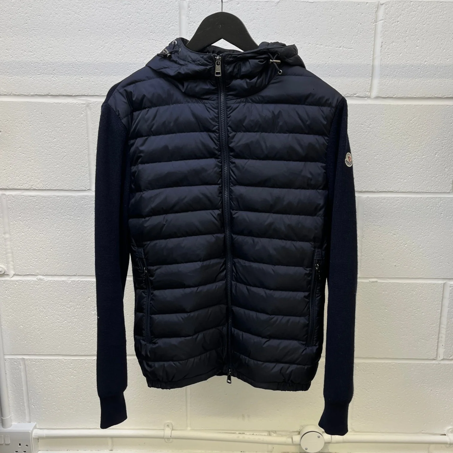 Men's Maglione Tricot Jacket Navy Size L - Image 12