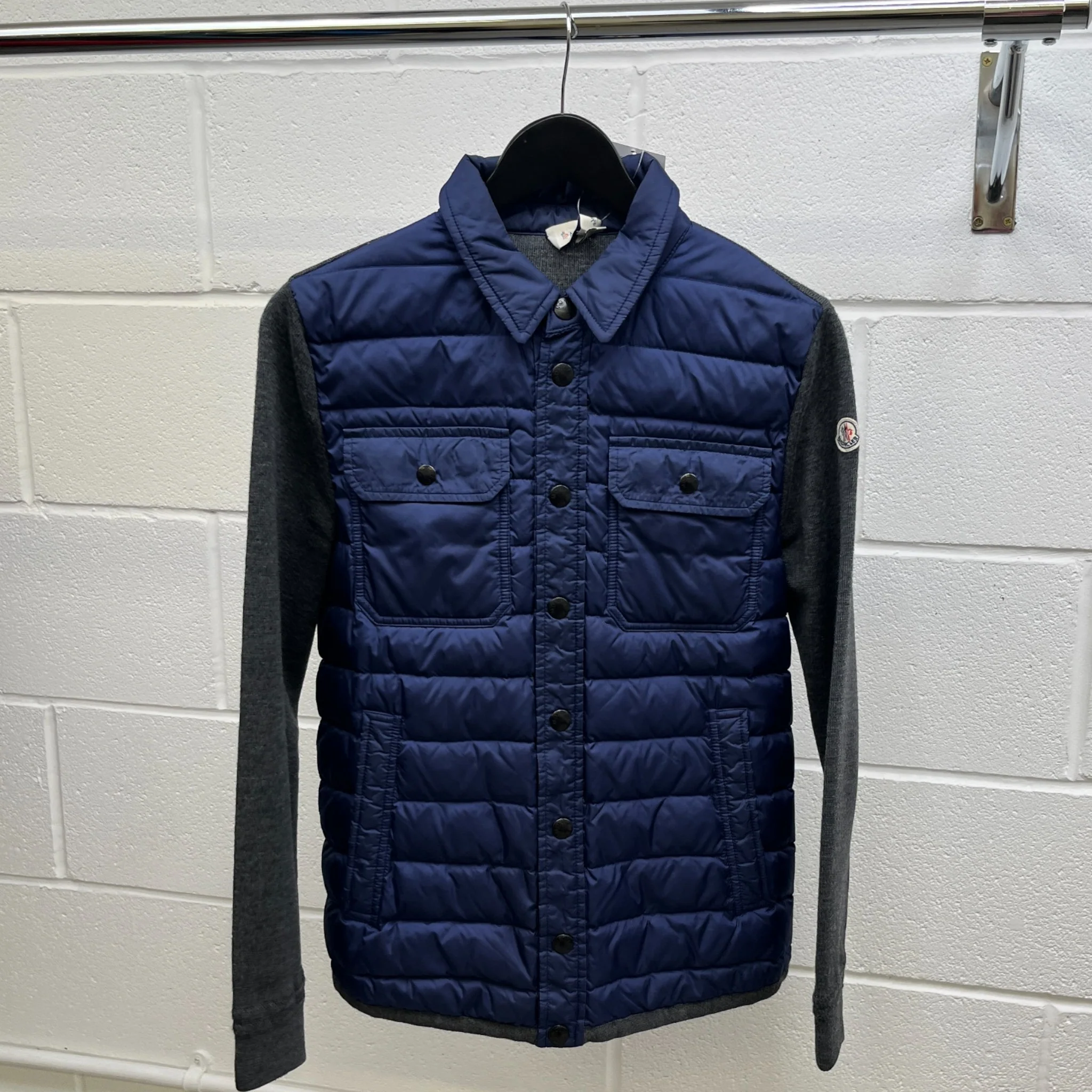 Men's Maglione Tricot Jacket Navy Size S - Image 9