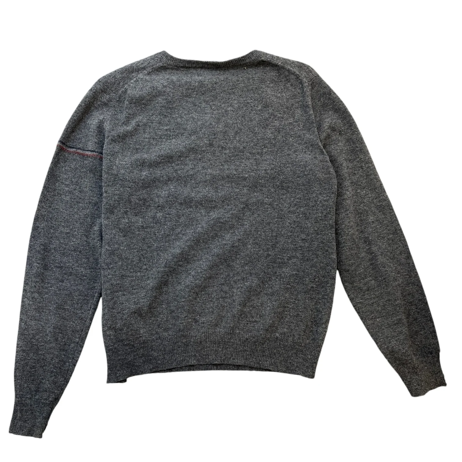 Men's Maglione Tricot Jumper Grey Size M - Image 2