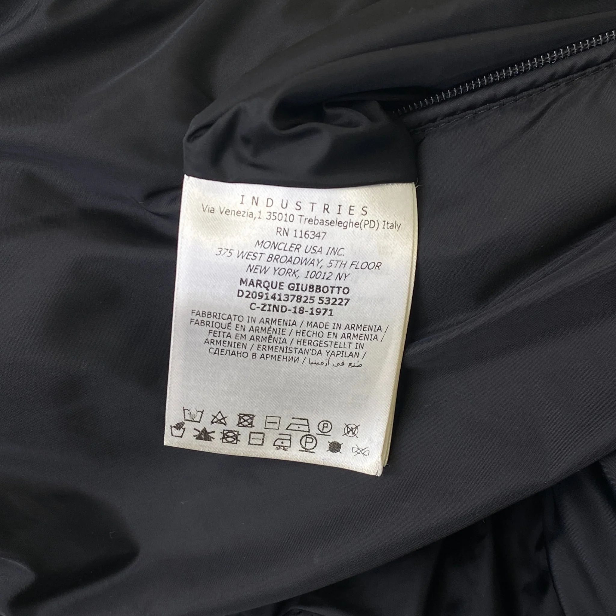 Men's Marque Down Jacket Black Size 1 / S - Image 8