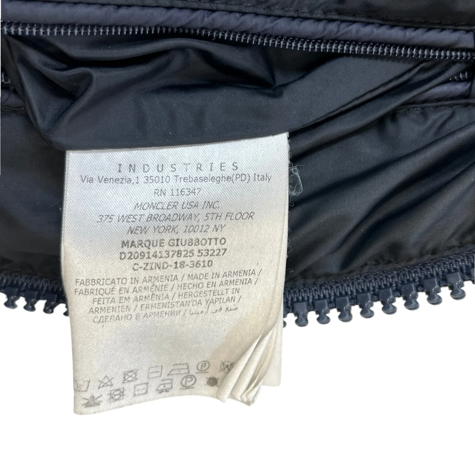 Men's Marque Down Jacket Navy Size 2 / M - Image 10