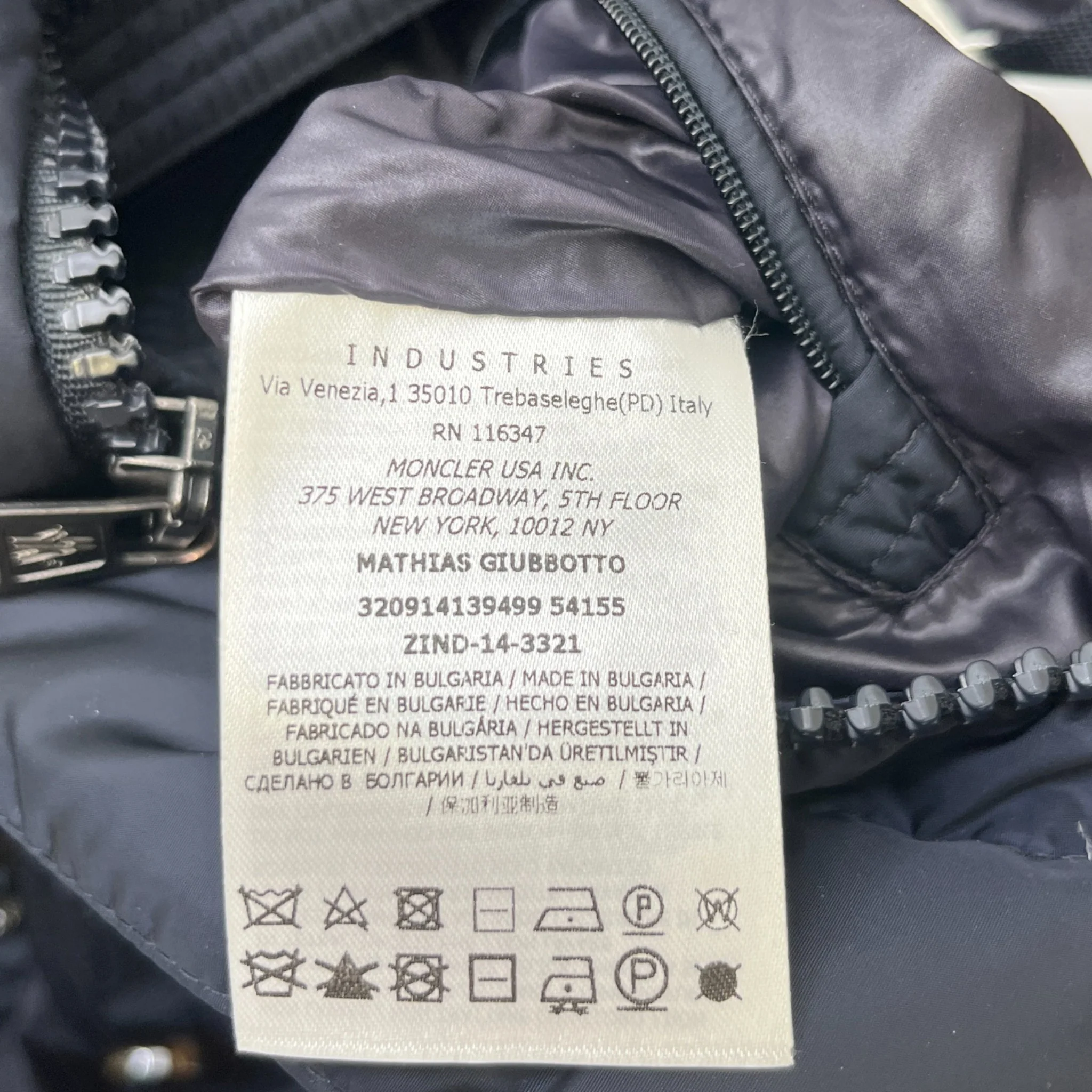 Men's Mathias Down Jacket Navy Size 1 / S - Image 7