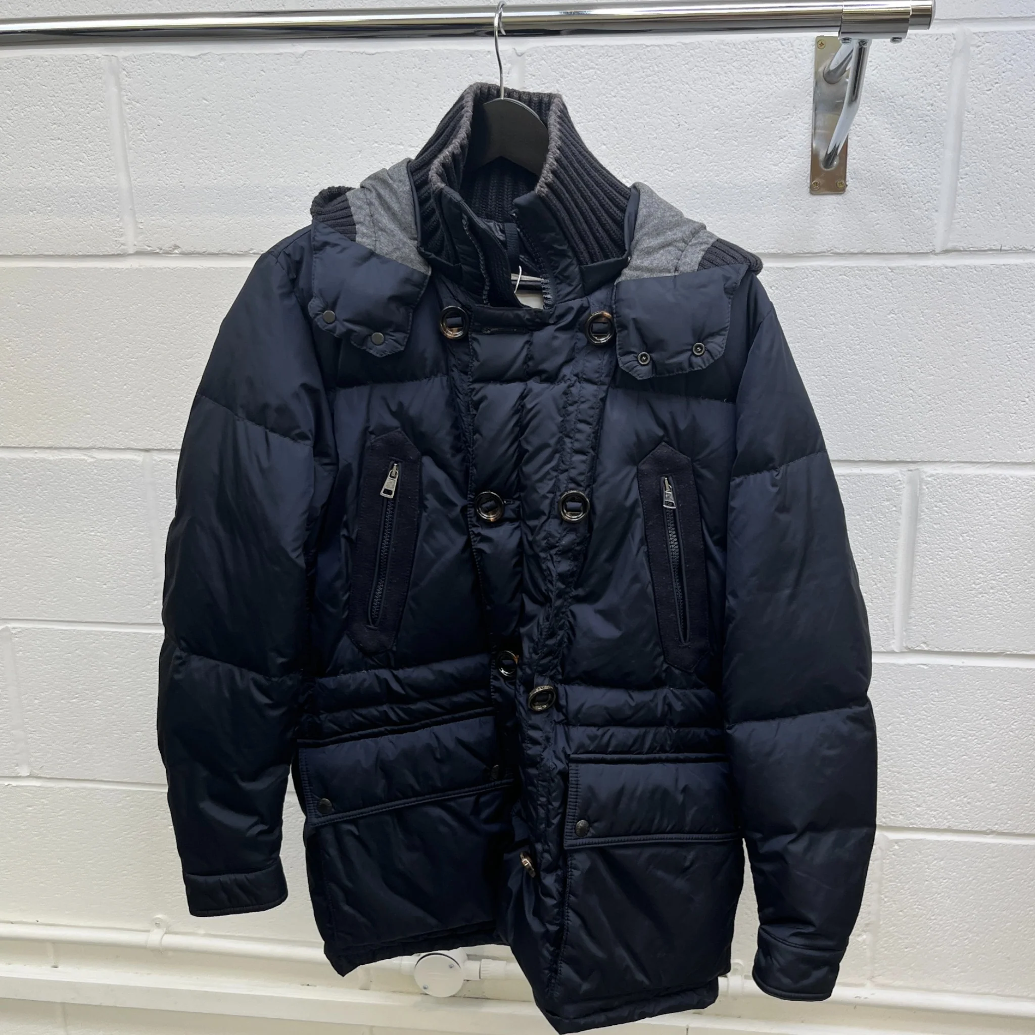 Men's Mathias Down Jacket Navy Size 1 / S - Image 8