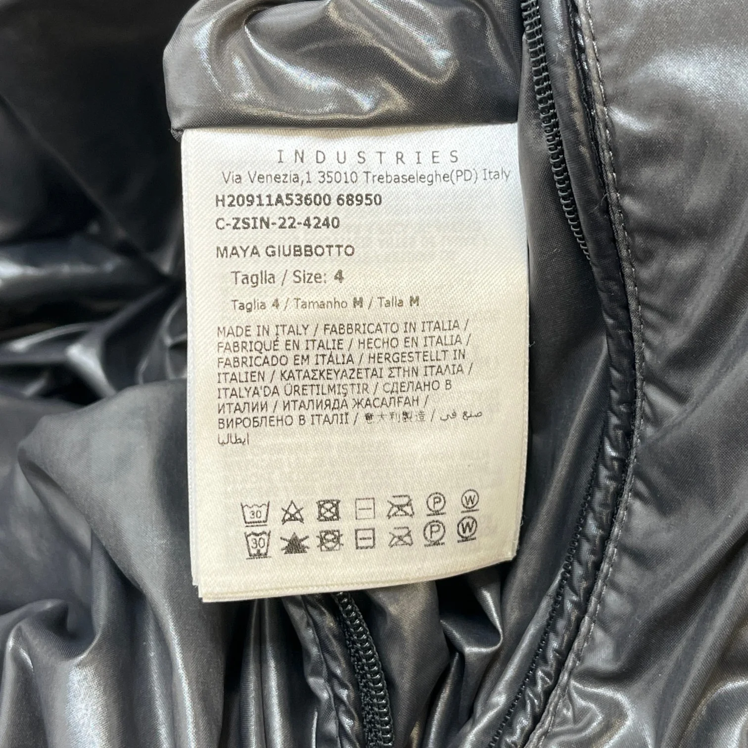 Men's Maya Down Jacket Black Size 4 / XL - Image 9