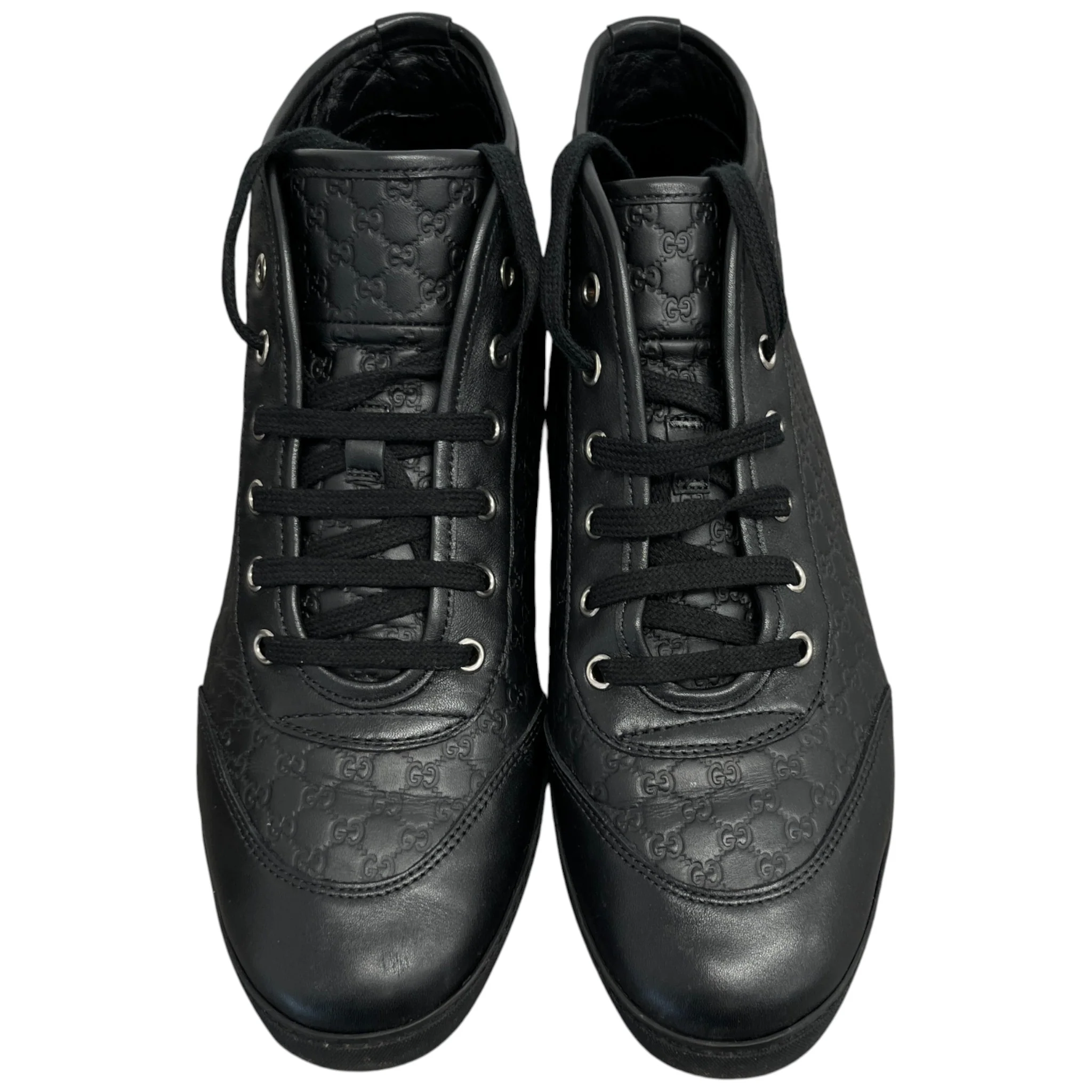 Men's Microguccissima High Trainers Black Size EU 41 / UK 7 - Image 6