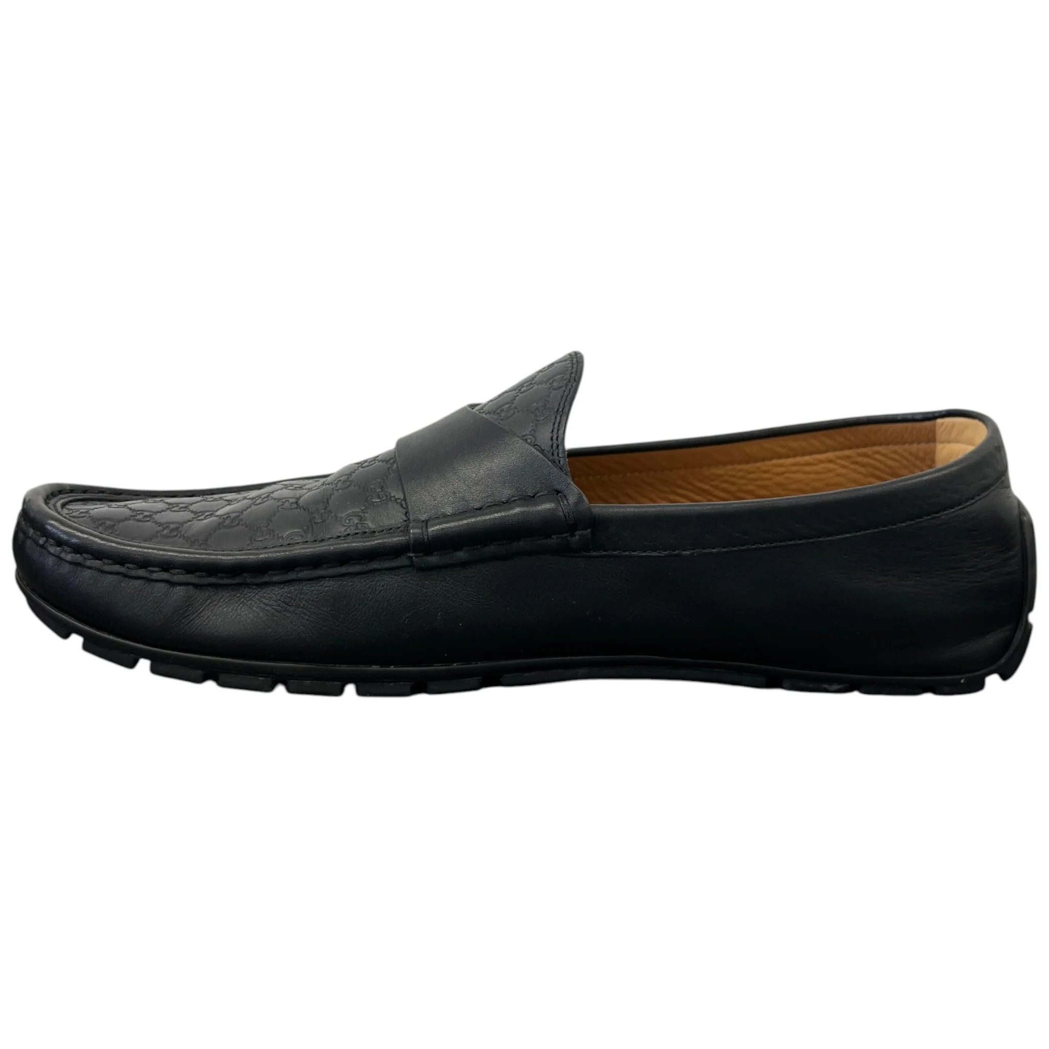 Men's Microguccissima Leather Loafers Black Size EU 42 / UK 8 - Image 2