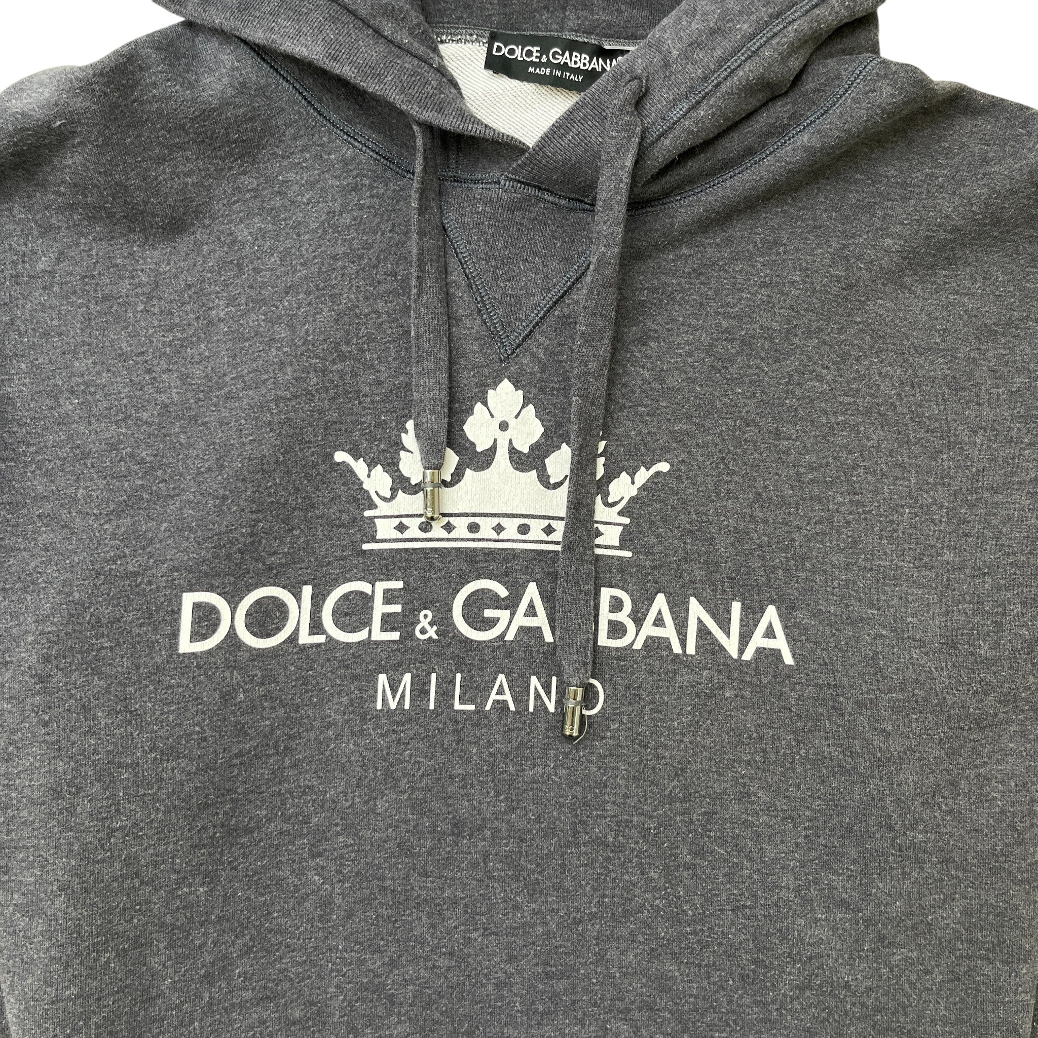 Men's Milano Crown Hoodie Grey Size IT 52 / UK XL - Image 5