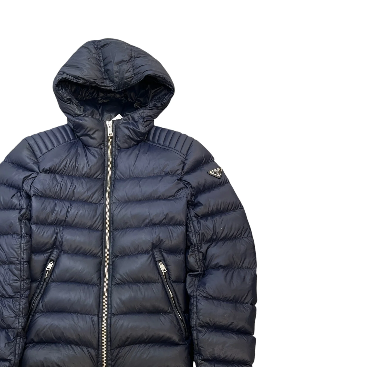 Men's Milano Puffer Down Jacket Navy Size IT 46 / S - Image 3