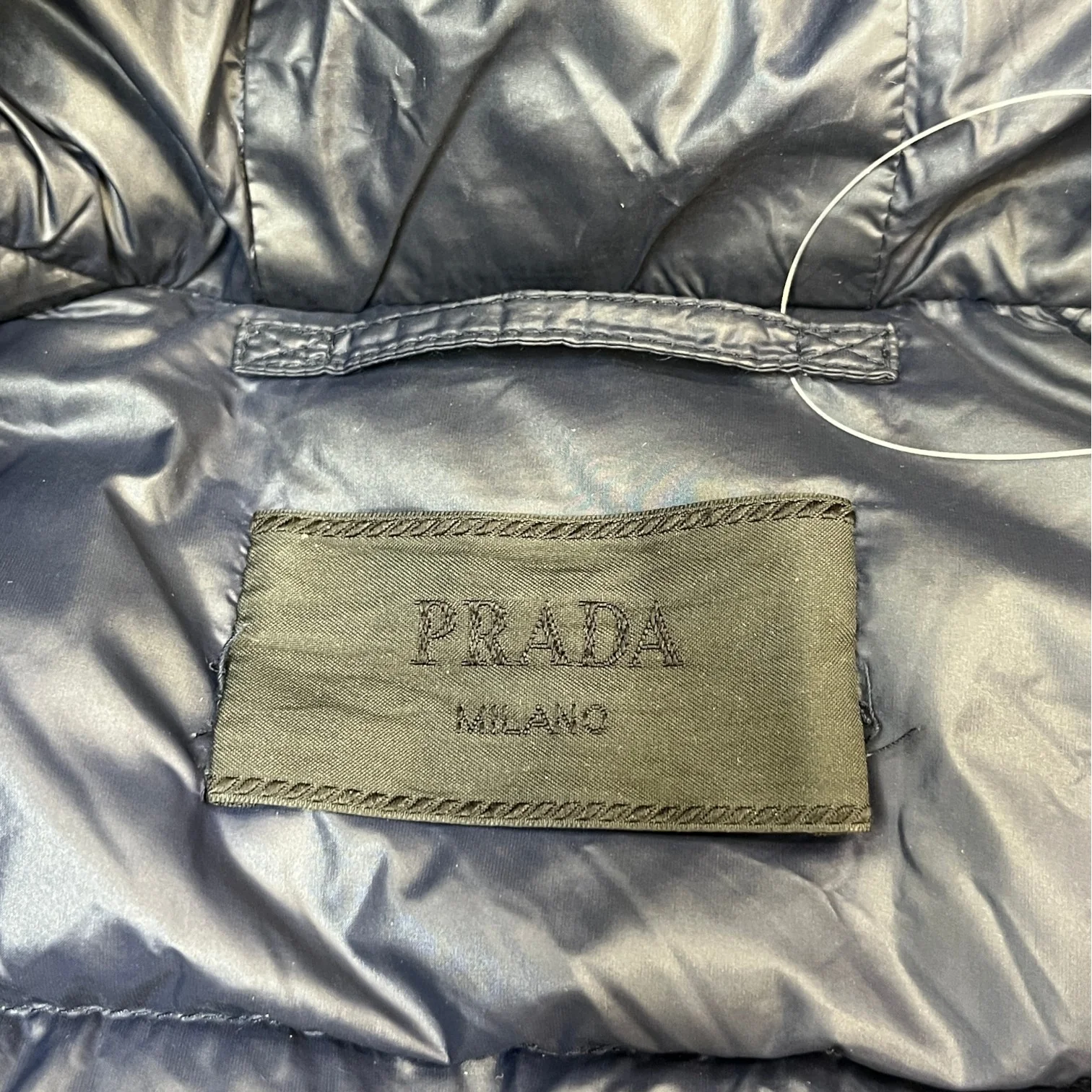Men's Milano Puffer Down Jacket Navy Size IT 46 / S - Image 5