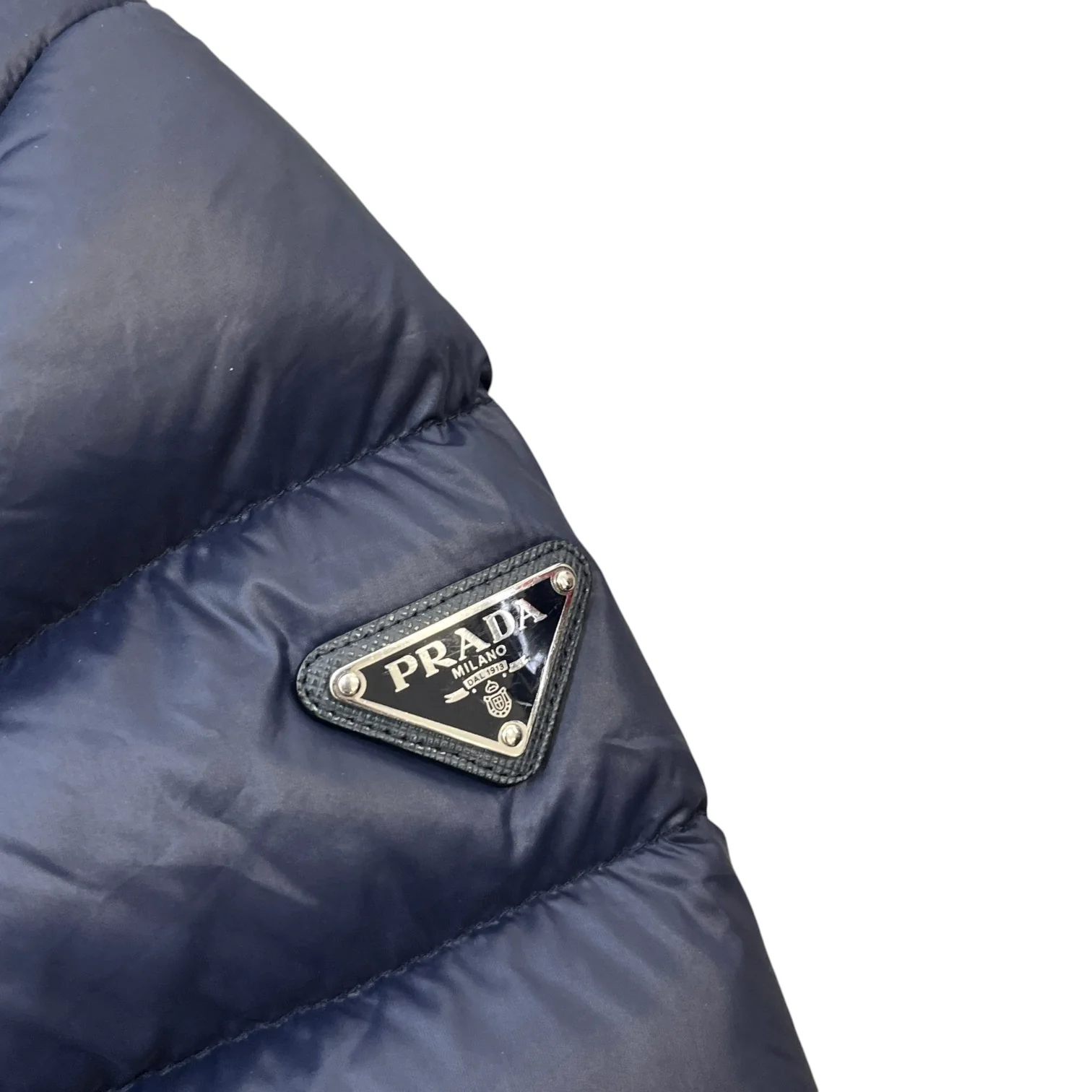 Men's Milano Puffer Down Jacket Navy Size IT 46 / S - Image 6