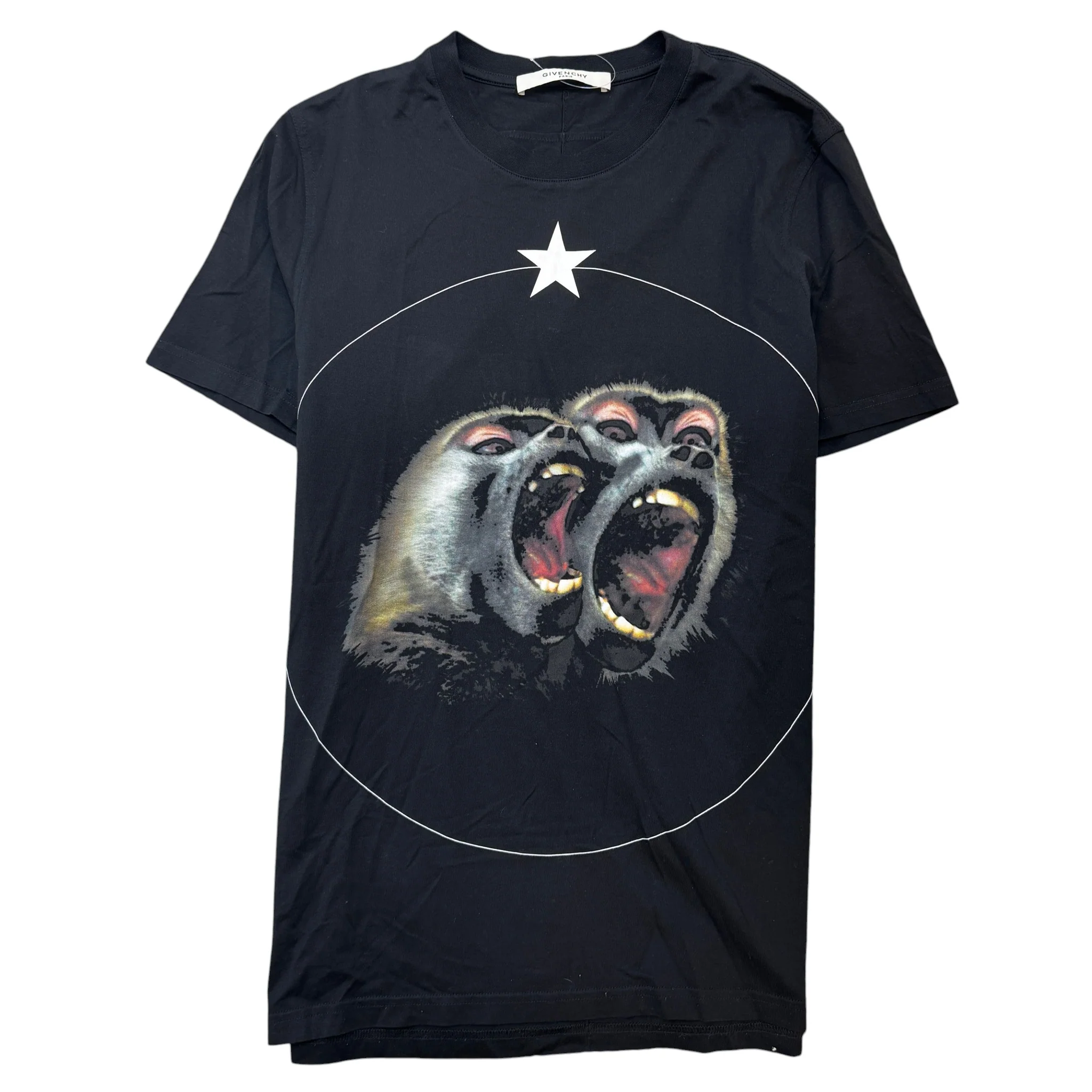 Men's Monkey Brothers Print T-Shirt Black Size M
