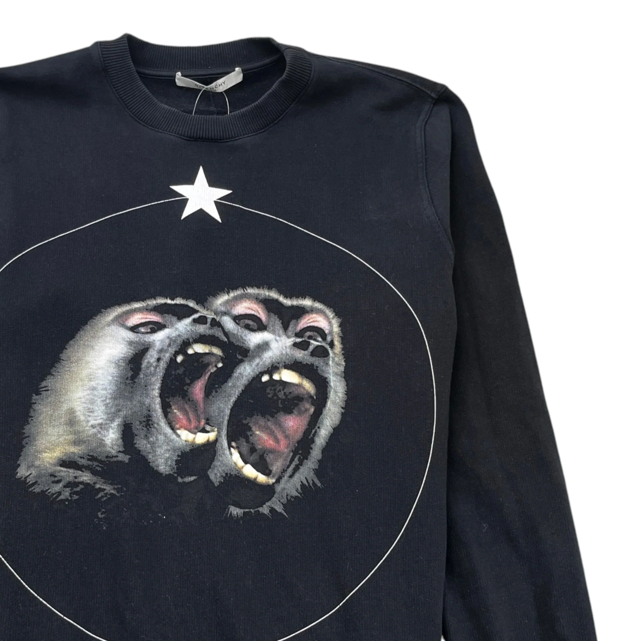 Men's Monkey Brothers Sweatshirt Black Size S - Image 3