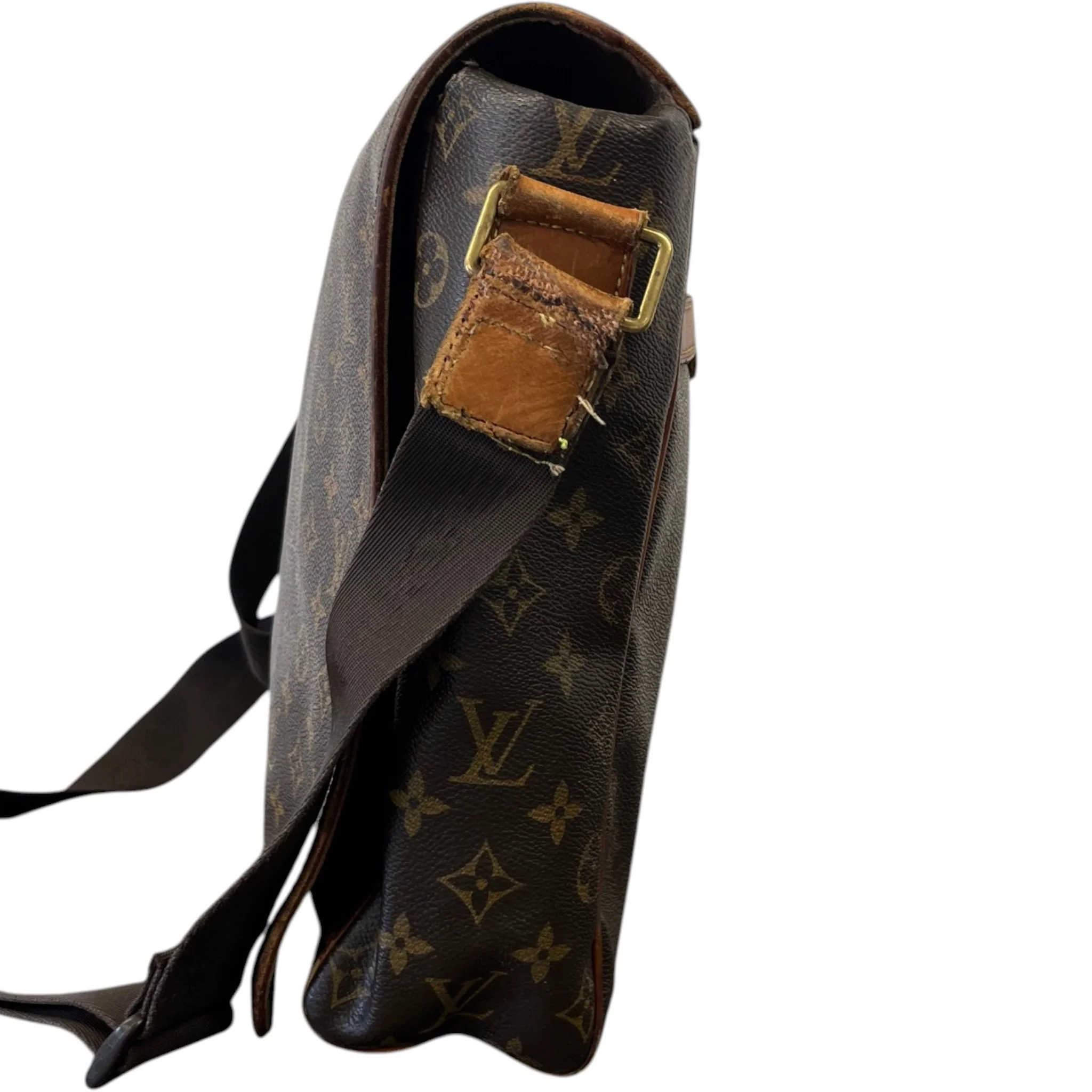 Men's Monogram Abbesses Messenger Bag Brown - Image 6