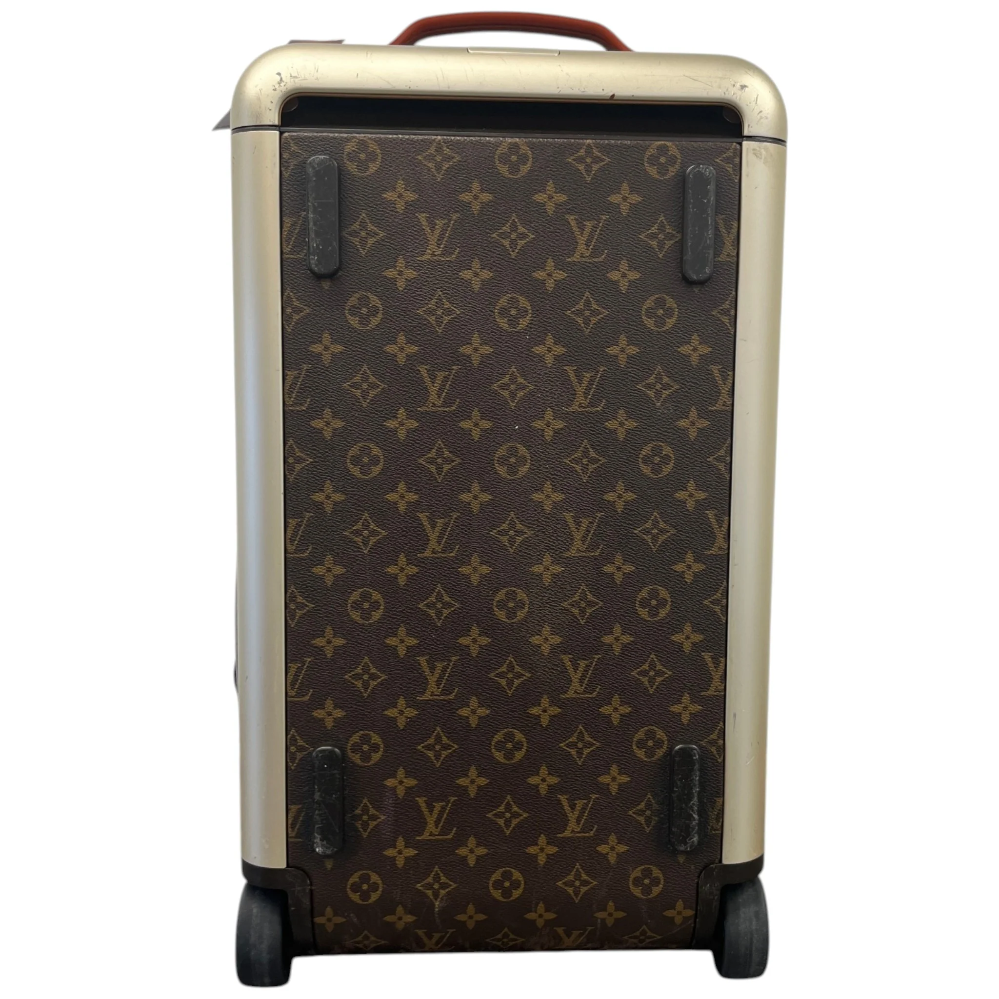 Men's Monogram Canvas Horizon Soft Duffle 55 Suitcase Brown - Image 2