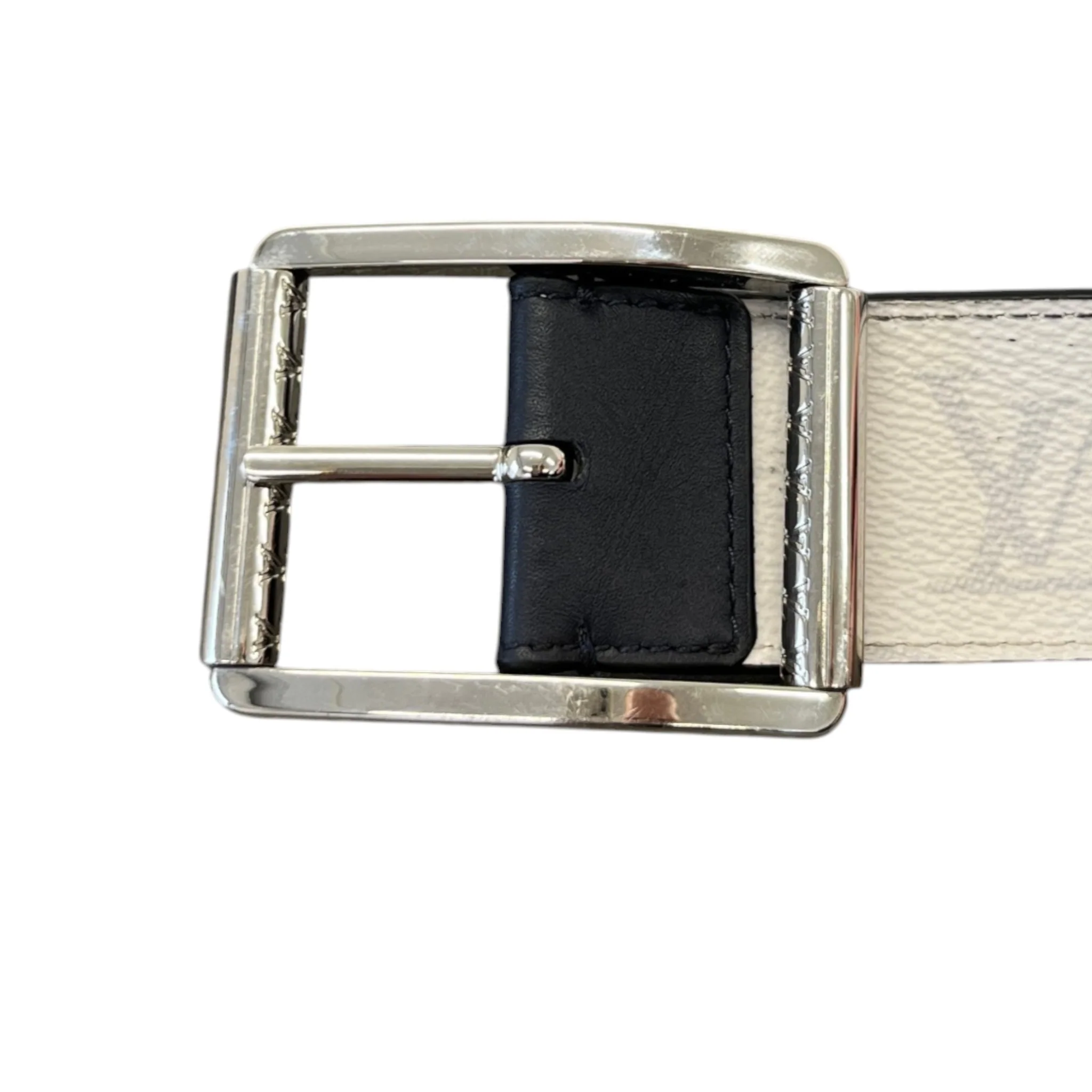 Men's Monogram Ceinture Reverso Size 110Cm / 44 Inches Belt White Size L - Image 5