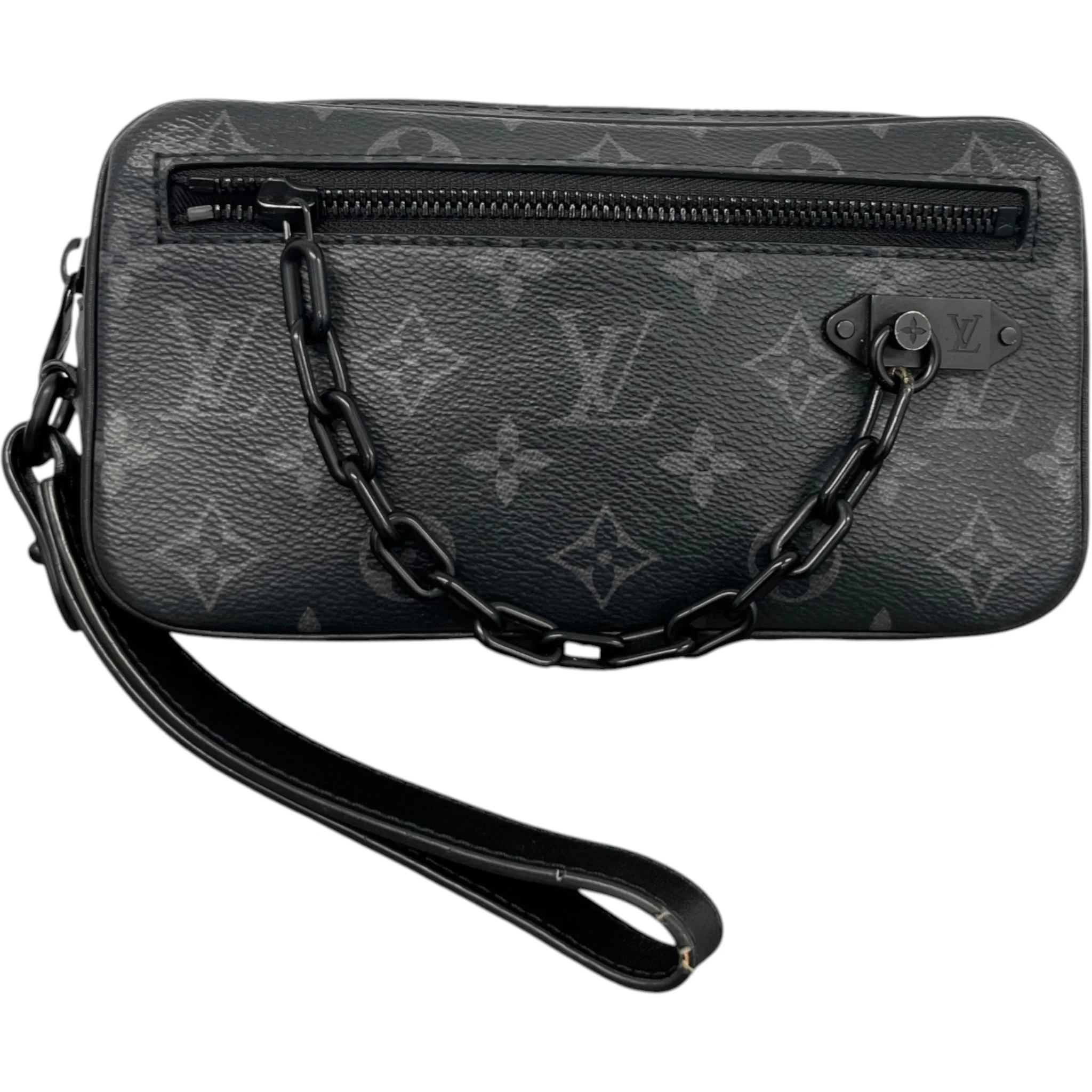 Men's Monogram Eclipse Pochette Volga Pouch Black