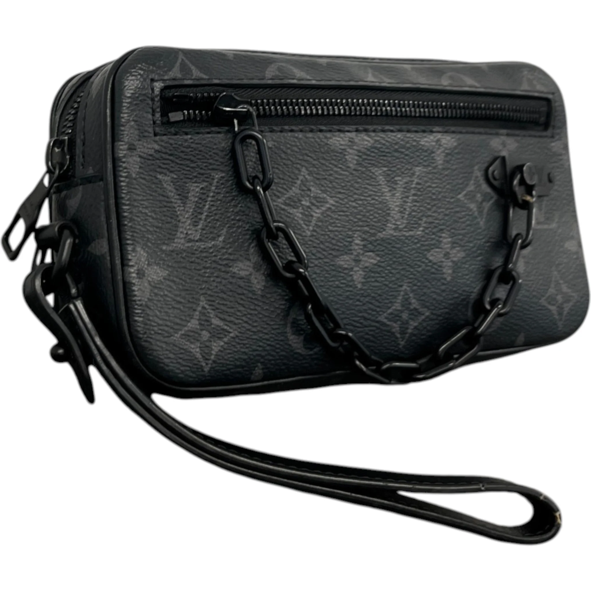 Men's Monogram Eclipse Pochette Volga Pouch Black - Image 3