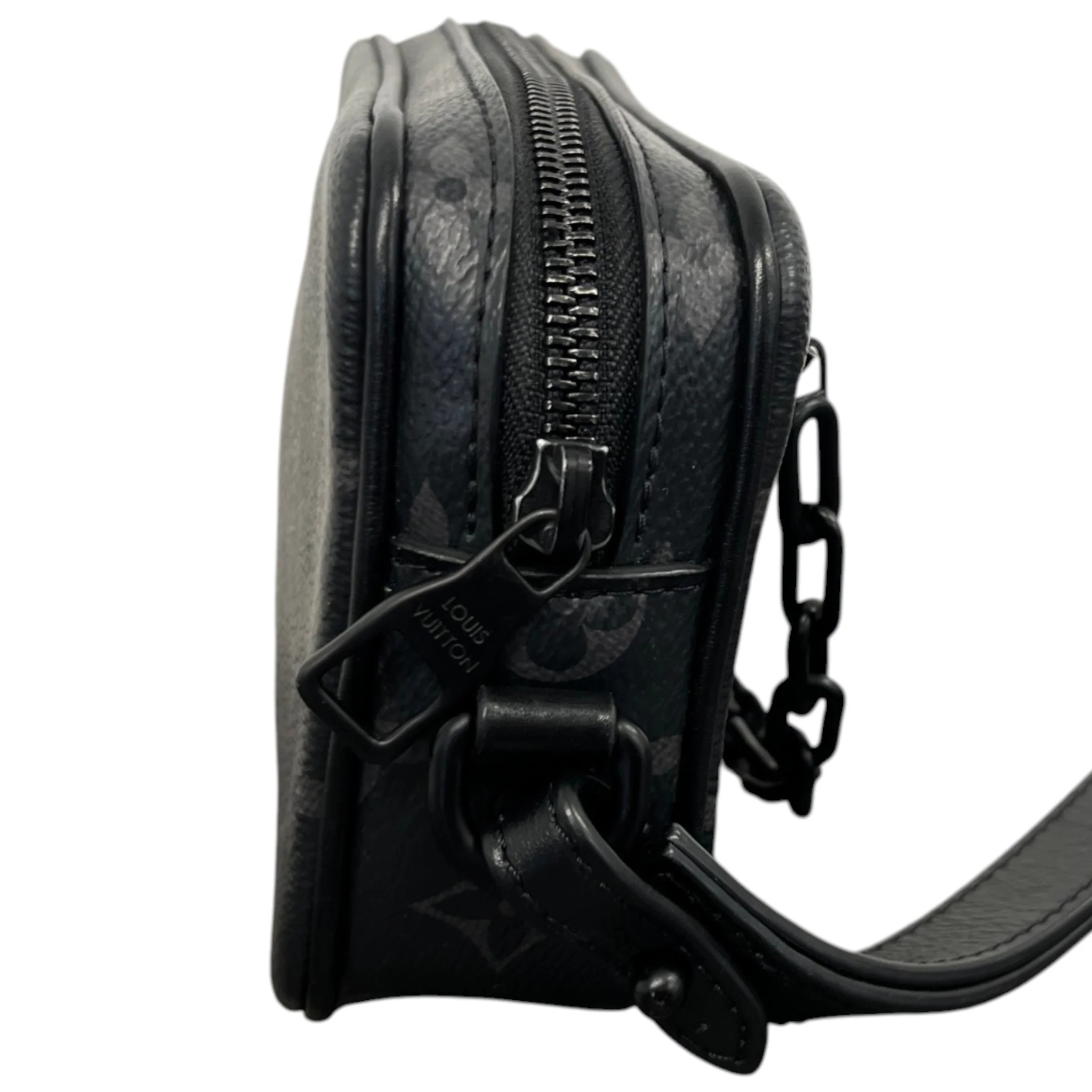 Men's Monogram Eclipse Pochette Volga Pouch Black - Image 5