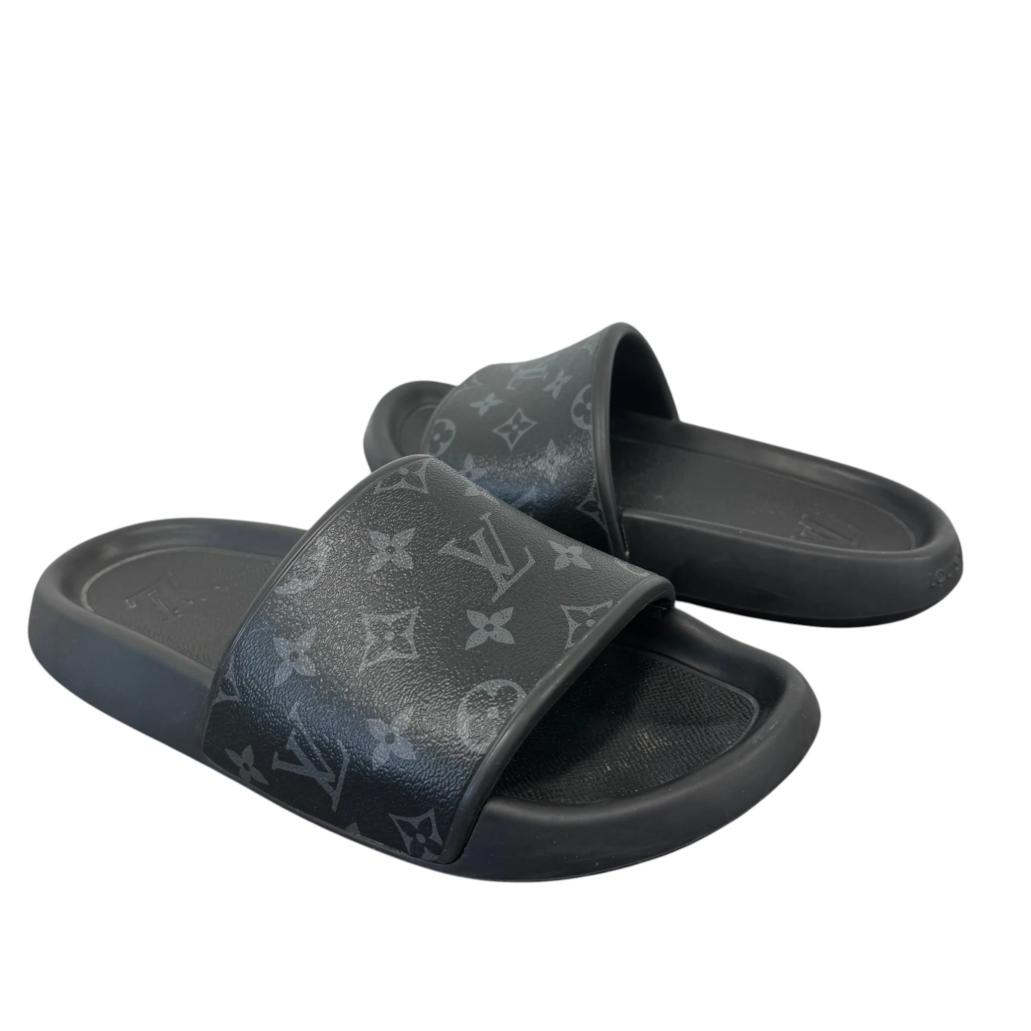 Men's Monogram Eclipse Slides Black Size EU 41 / UK 7 - Image 3