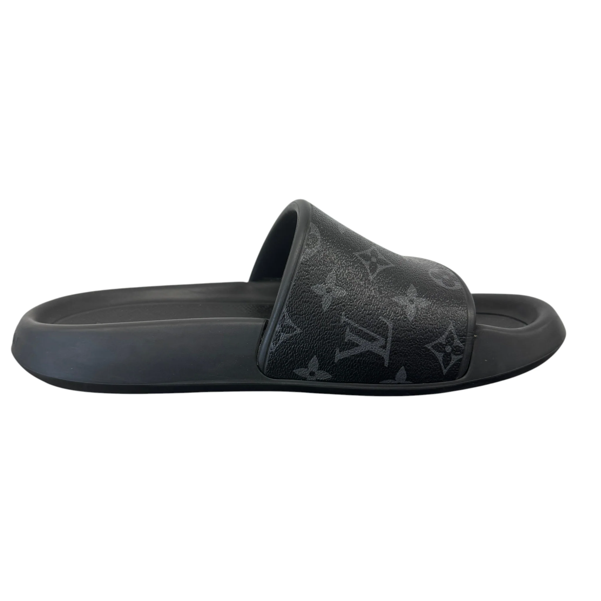 Men's Monogram Eclipse Slides Black Size EU 41 / UK 7 - Image 5