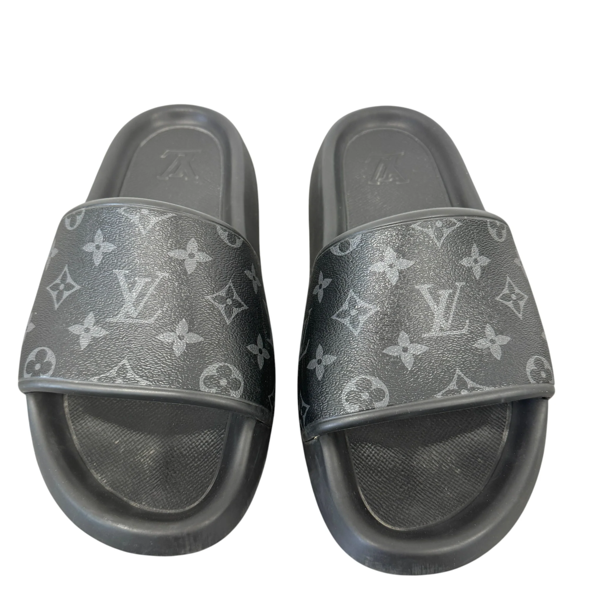 Men's Monogram Eclipse Slides Black Size EU 41 / UK 7 - Image 6