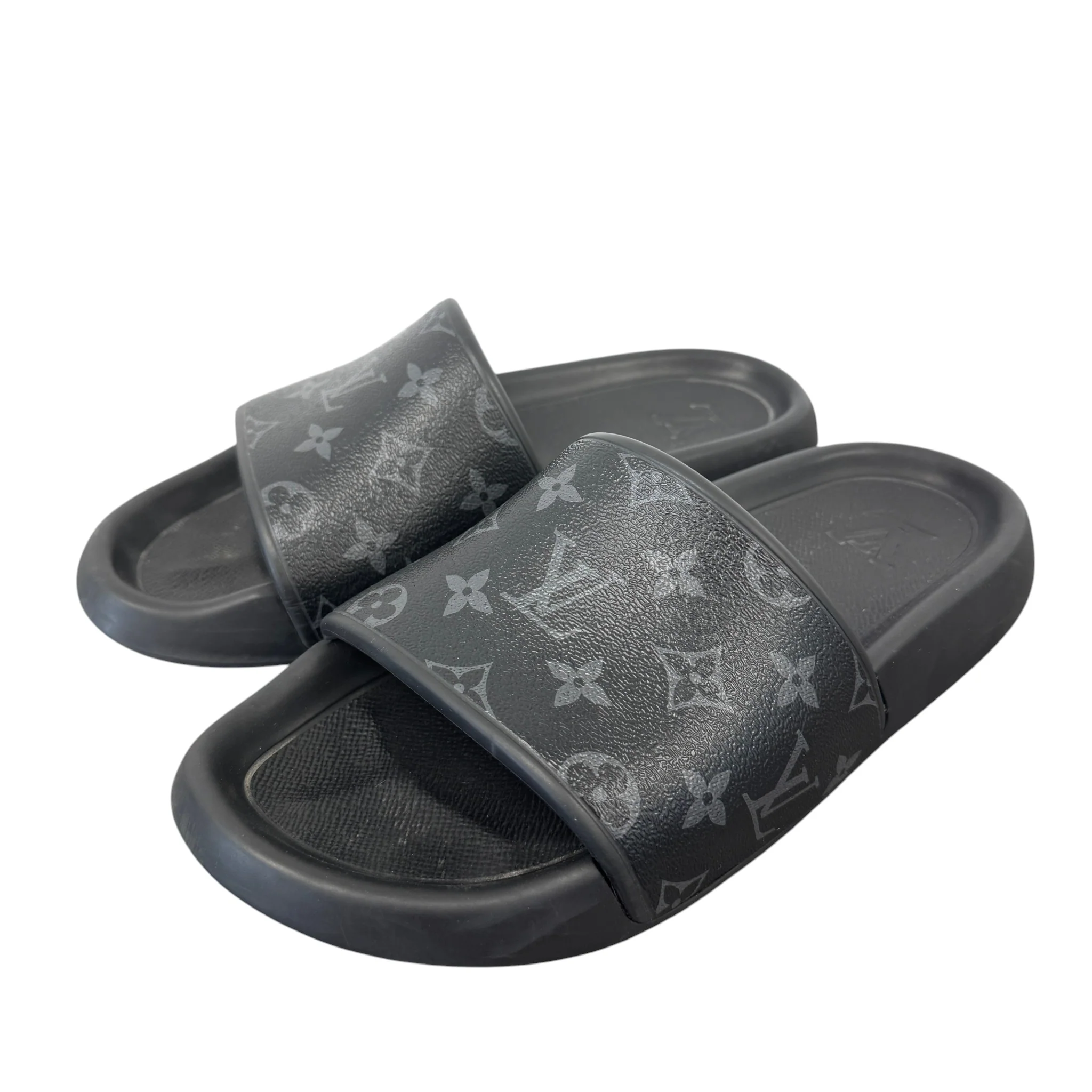 Men's Monogram Eclipse Slides Black Size EU 41 / UK 7 - Image 7