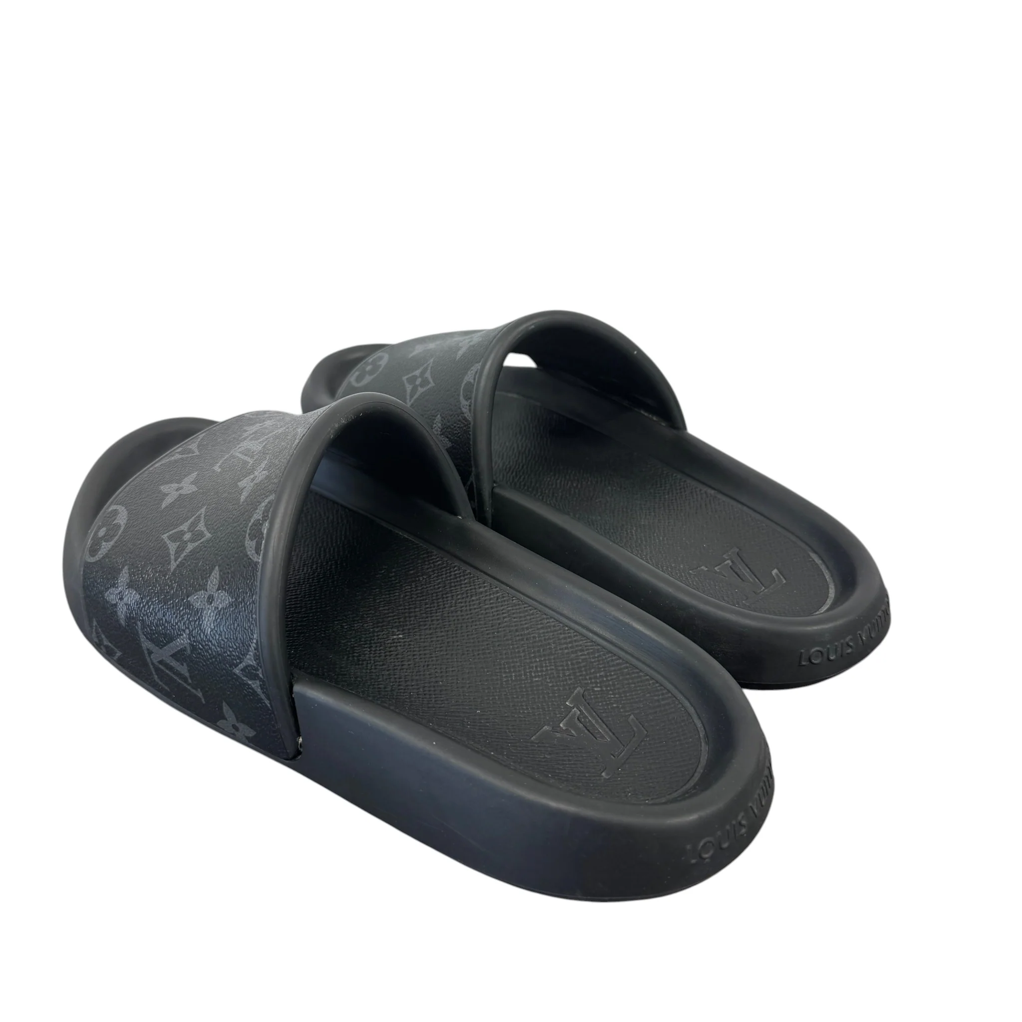 Men's Monogram Eclipse Slides Black Size EU 41 / UK 7 - Image 8