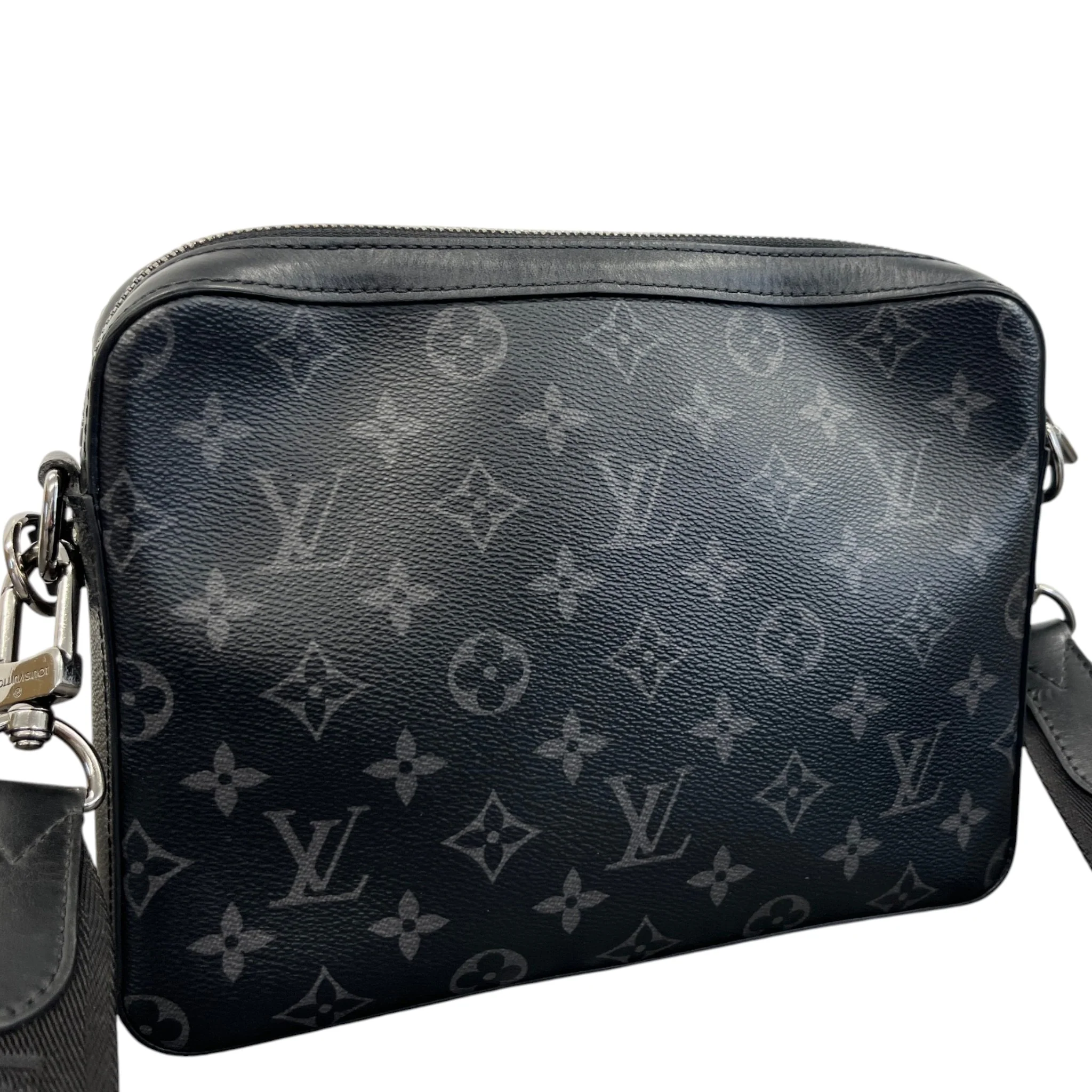 Men's Monogram Eclipse Trio Messenger Bag Grey - Image 8