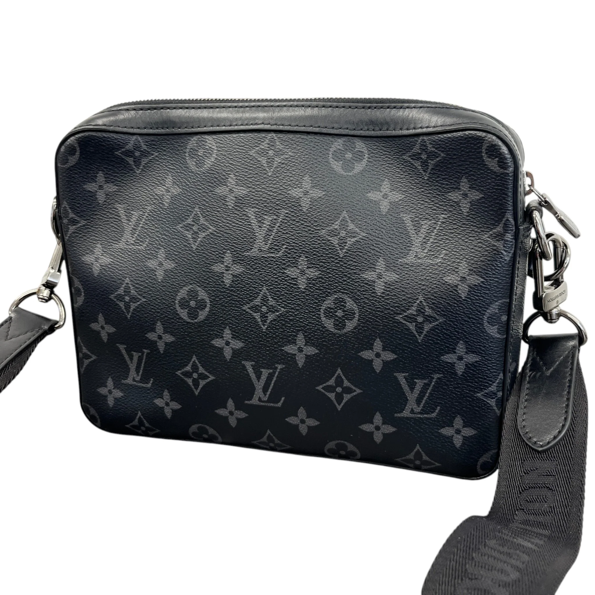 Men's Monogram Eclipse Trio Messenger Bag Grey - Image 9