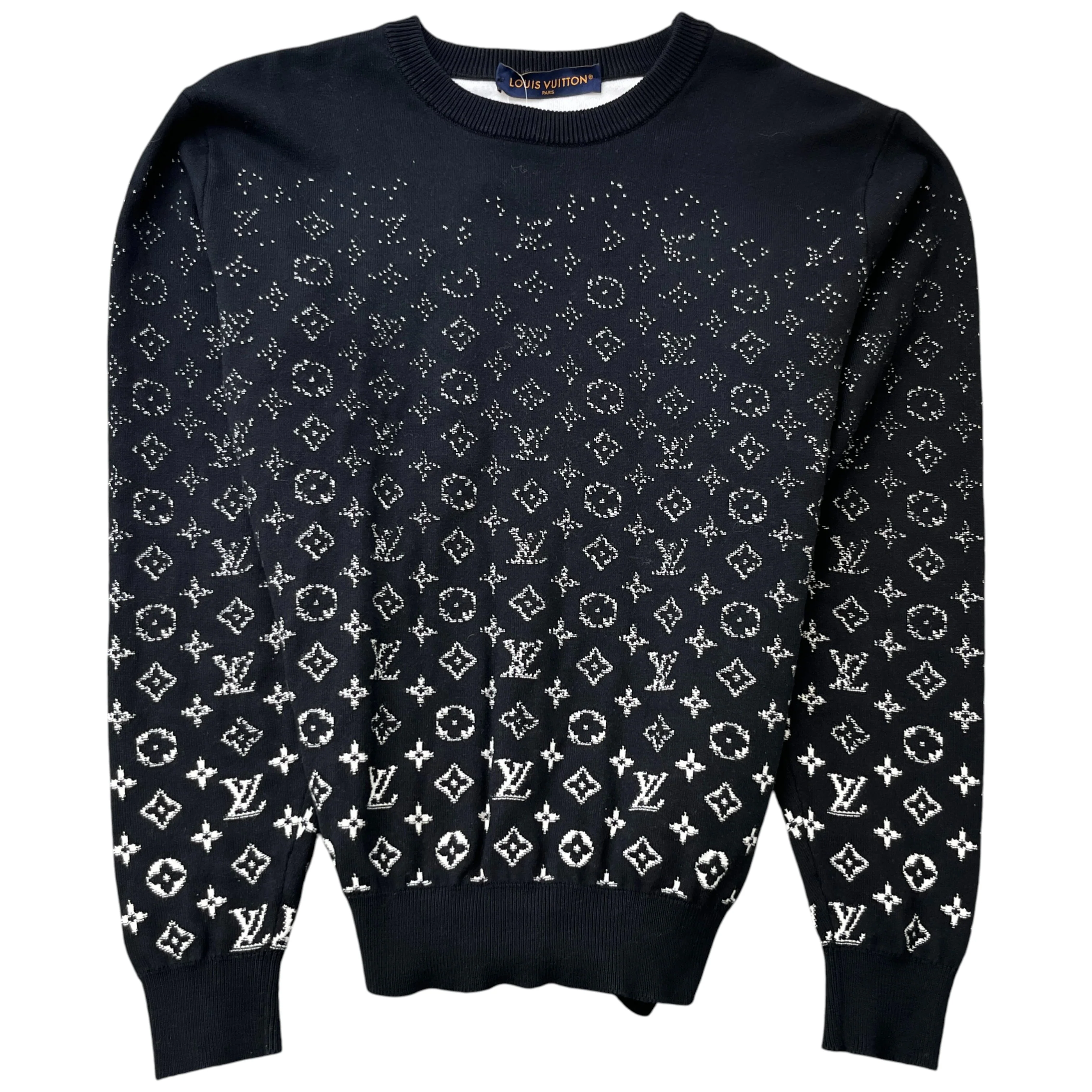 Men's Monogram Gradient Jumper Black Size S