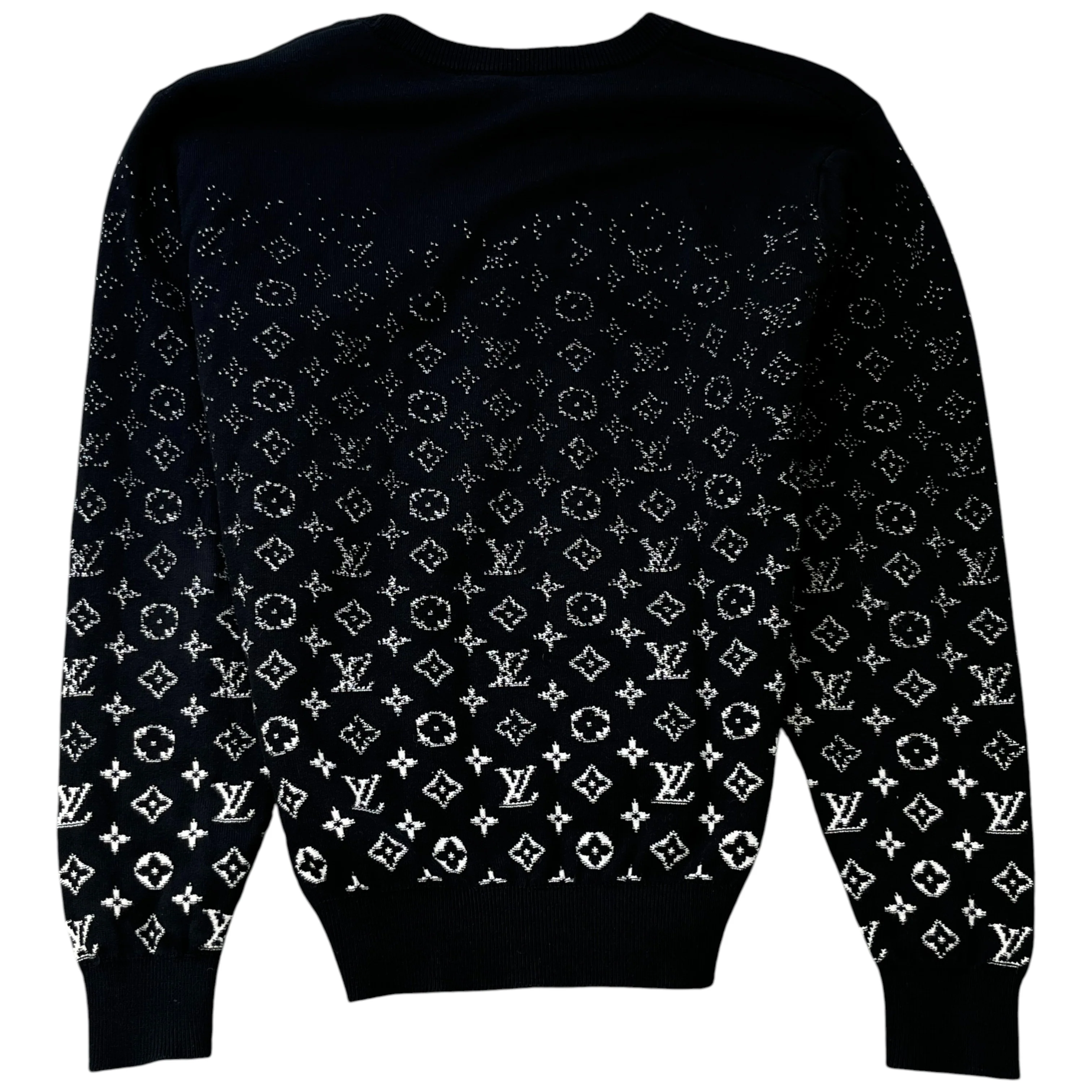 Men's Monogram Gradient Jumper Black Size S - Image 2