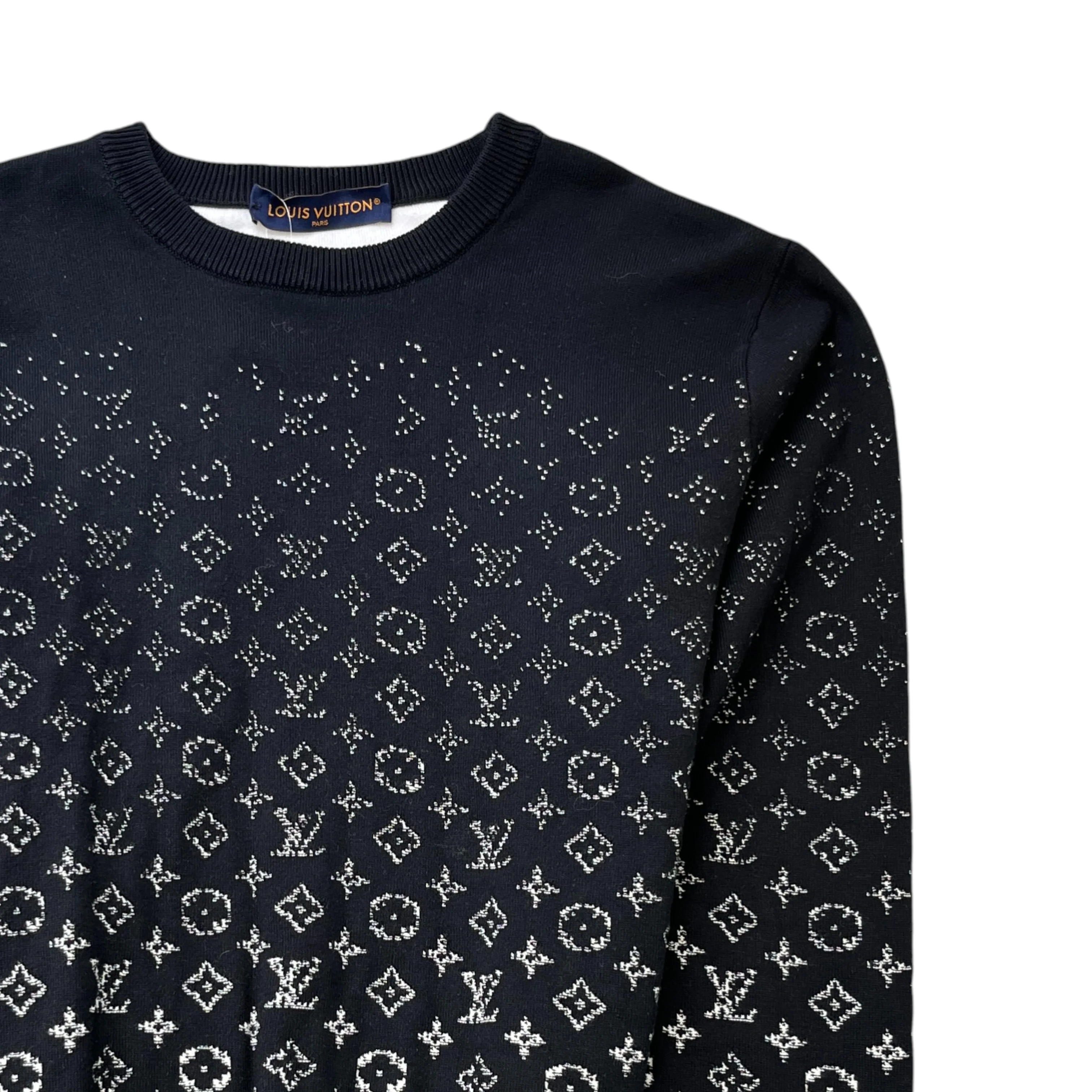 Men's Monogram Gradient Jumper Black Size S - Image 3