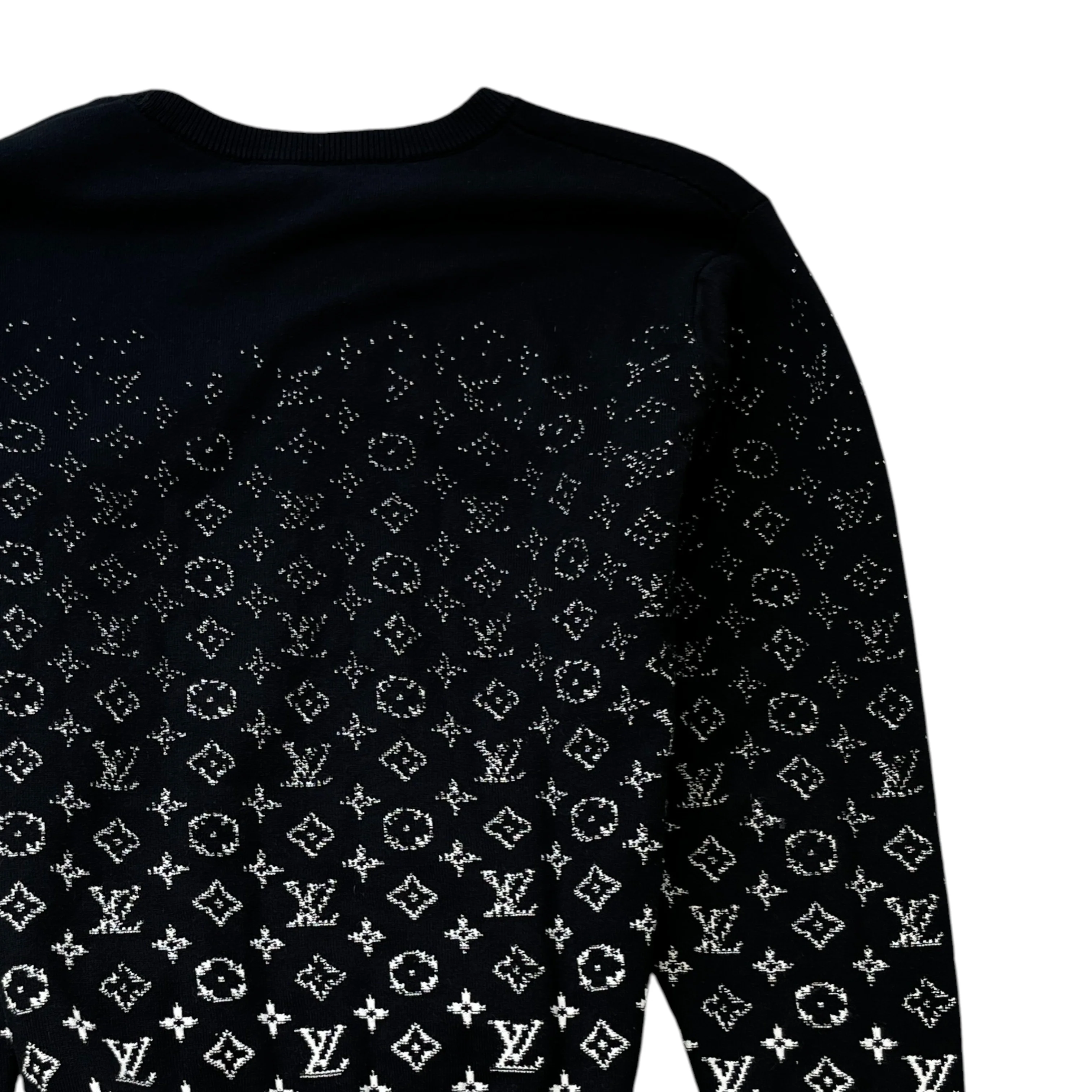 Men's Monogram Gradient Jumper Black Size S - Image 4