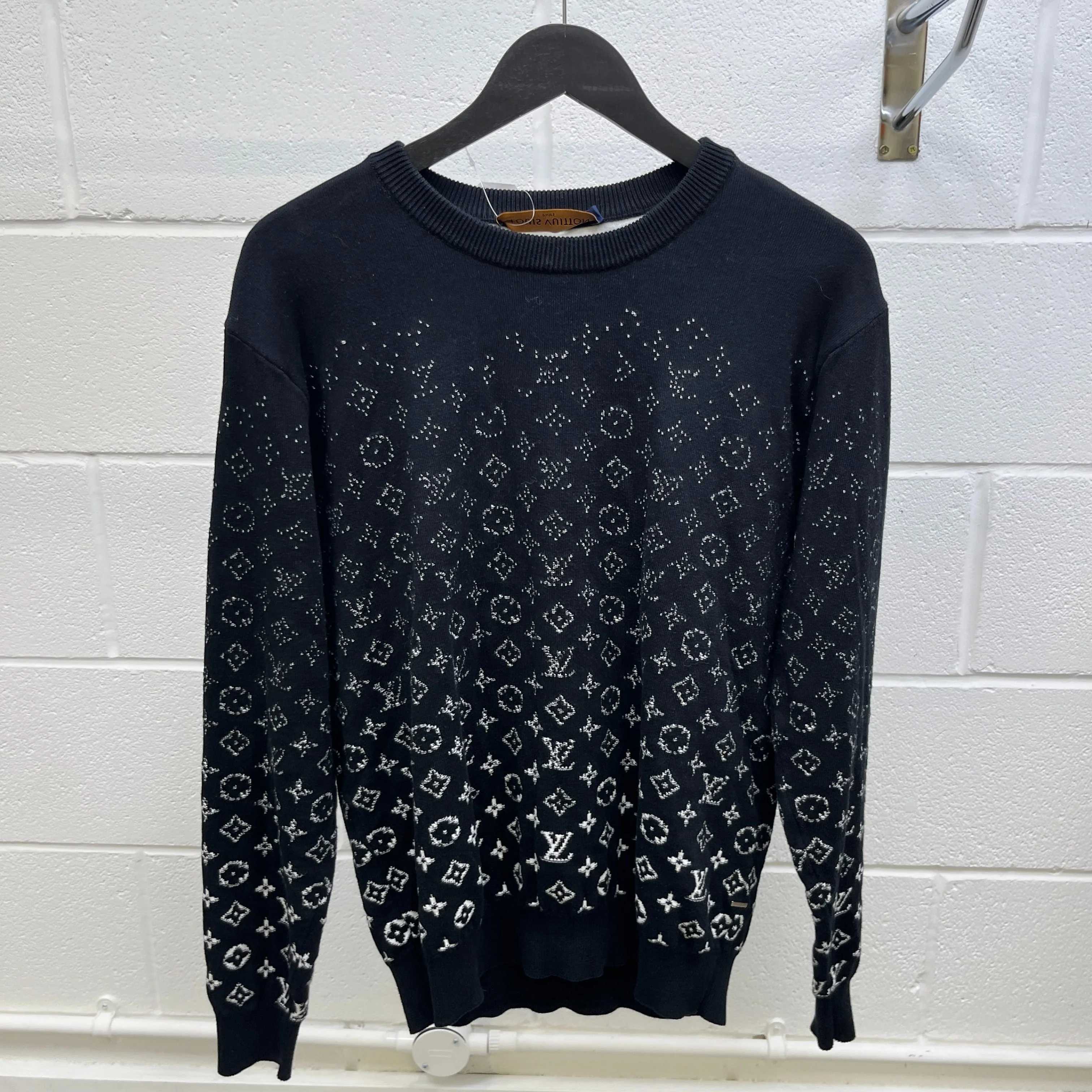 Men's Monogram Gradient Jumper Black Size S - Image 8