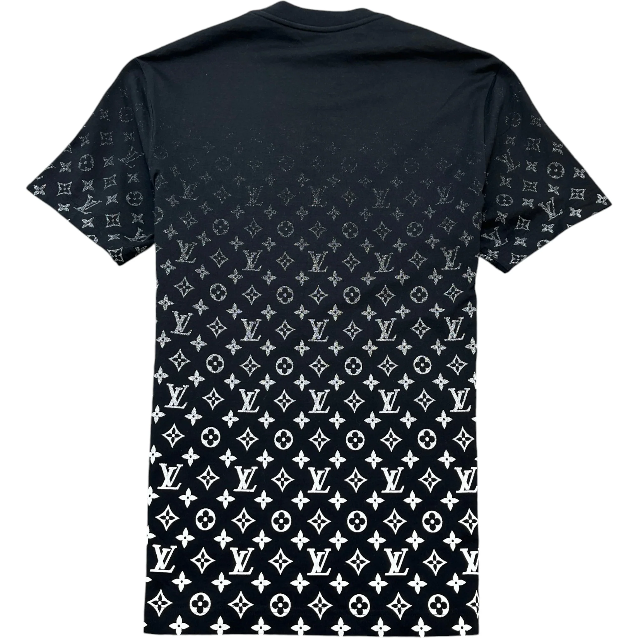 Men's Monogram Gradient T-Shirt Black Size S - Image 2