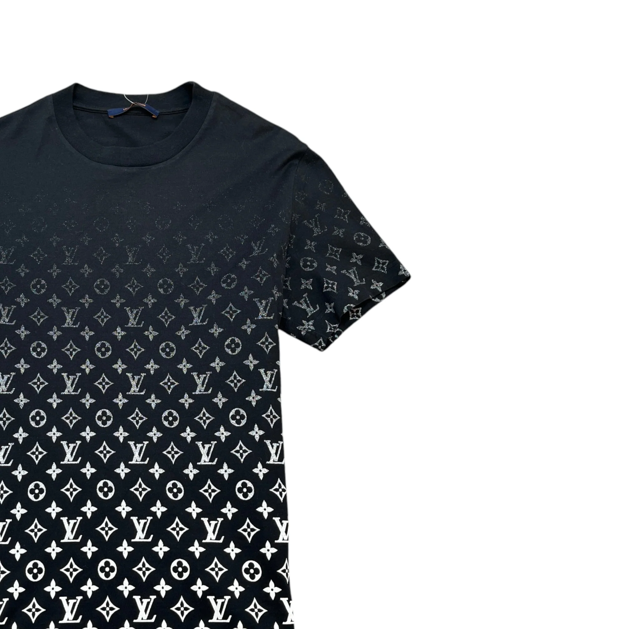 Men's Monogram Gradient T-Shirt Black Size S - Image 3